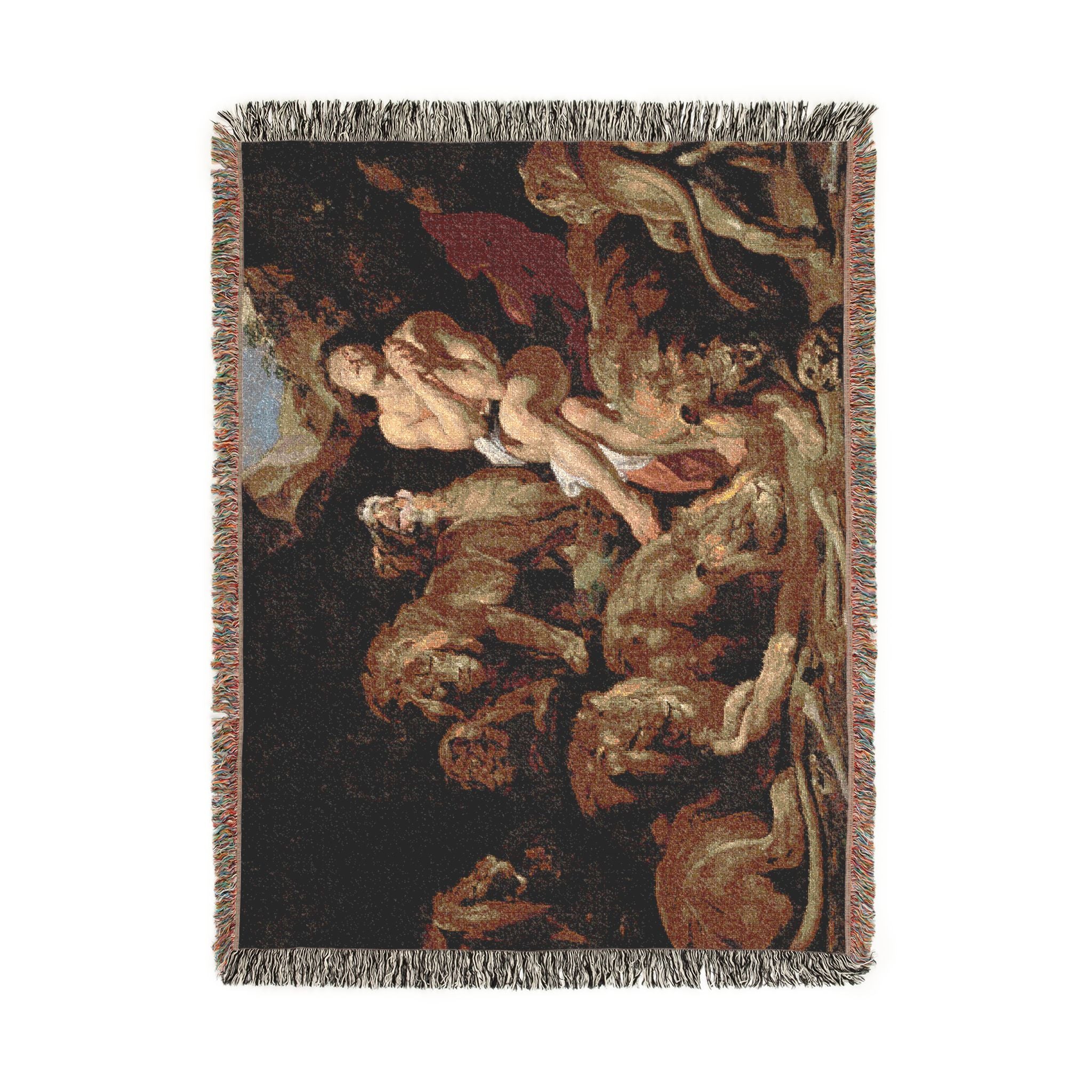Sir Peter Paul Rubens - Daniel in the Lions' Den - Google Art Project | Woven Tapestry Blanket - Image 11
