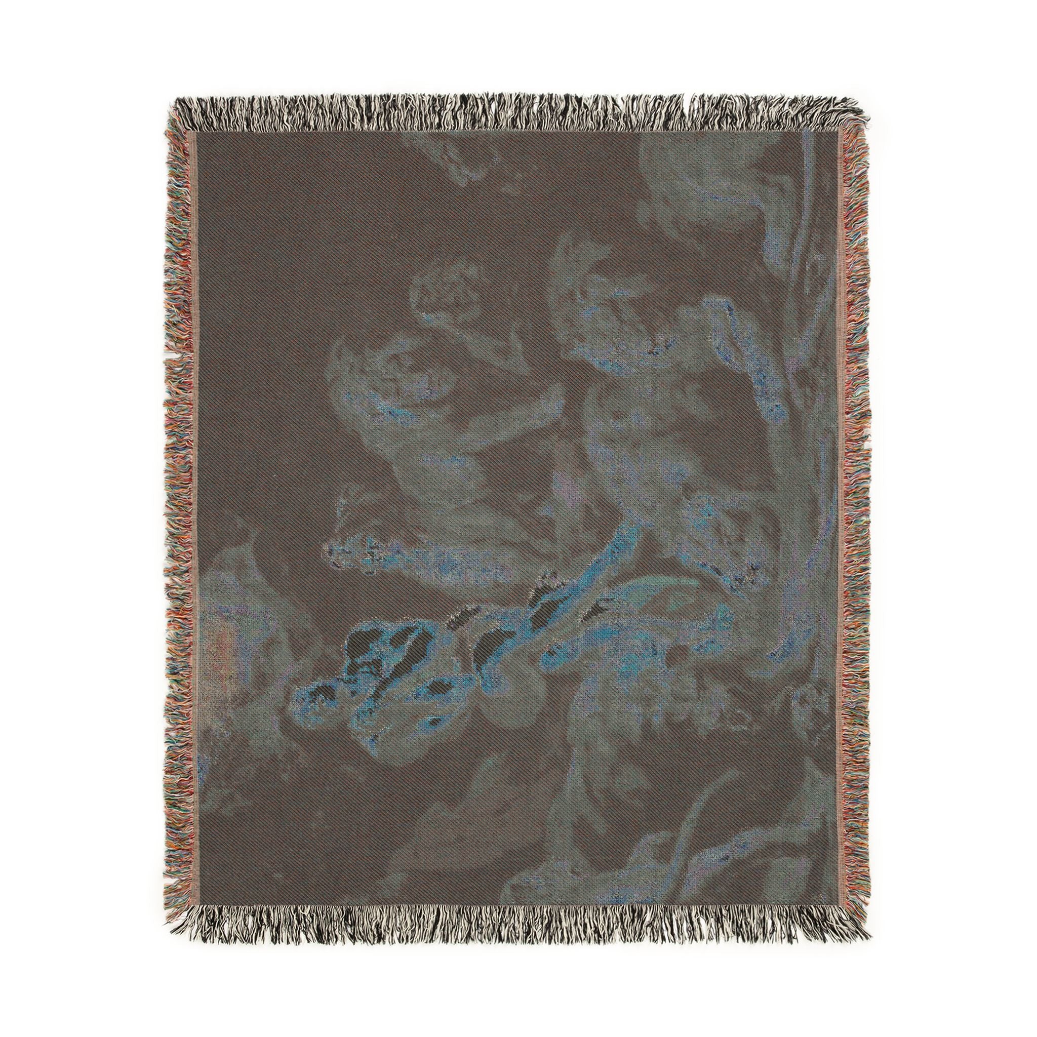 Sir Peter Paul Rubens - Daniel in the Lions' Den - Google Art Project | Woven Tapestry Blanket - Image 9