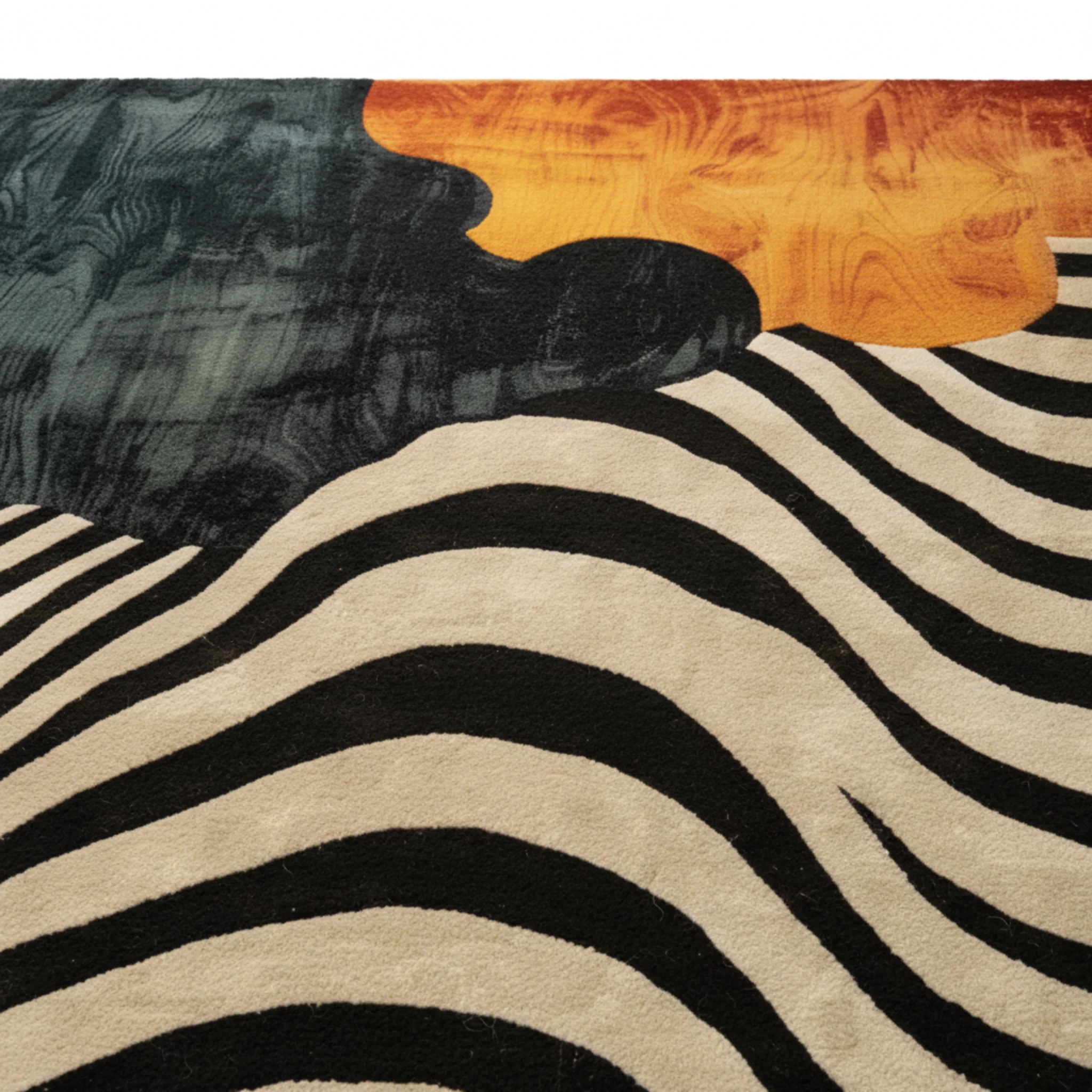 Sleek Stripes Tufted Wool Rug - Image 8