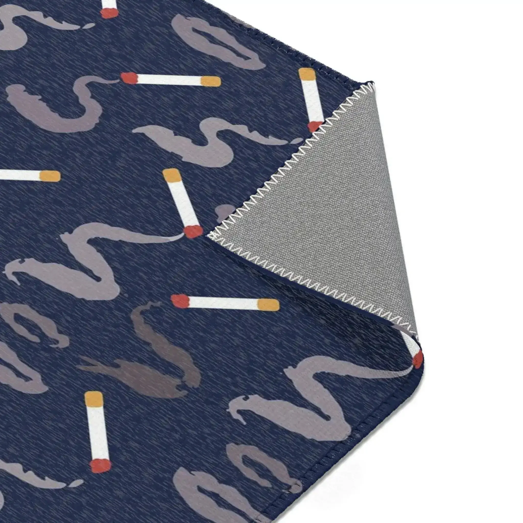 Smoking Matchstick Pattern Accent Rug - Image 5