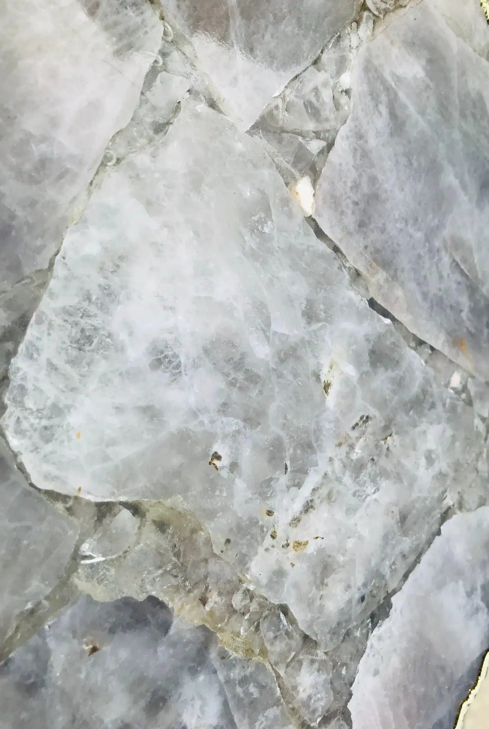 Smoky Grey Agate Organic Edge Accent Side Table - Image 4