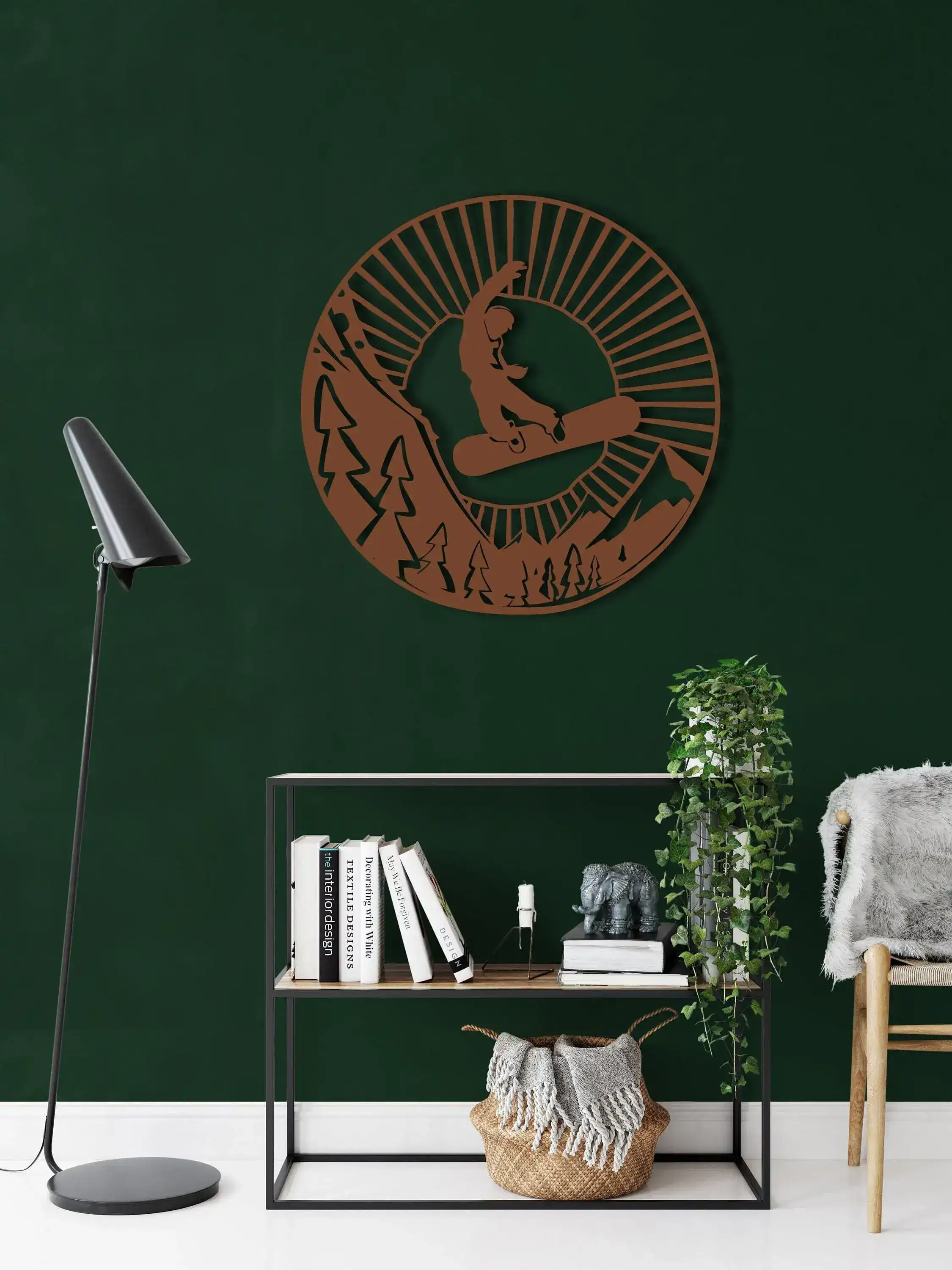 Snowboarder Metal Wall Decor - Image 10