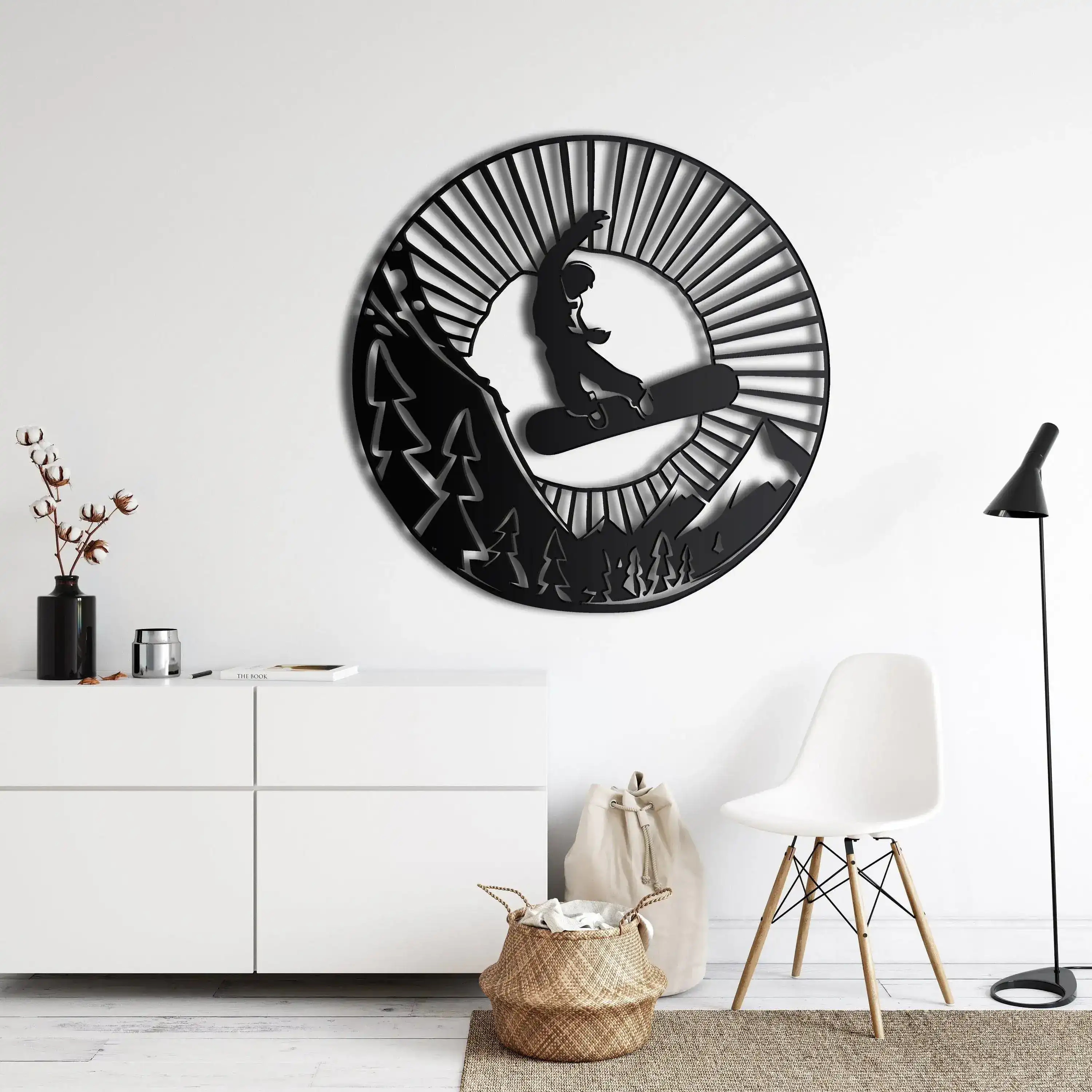 Snowboarder Metal Wall Decor - Image 2