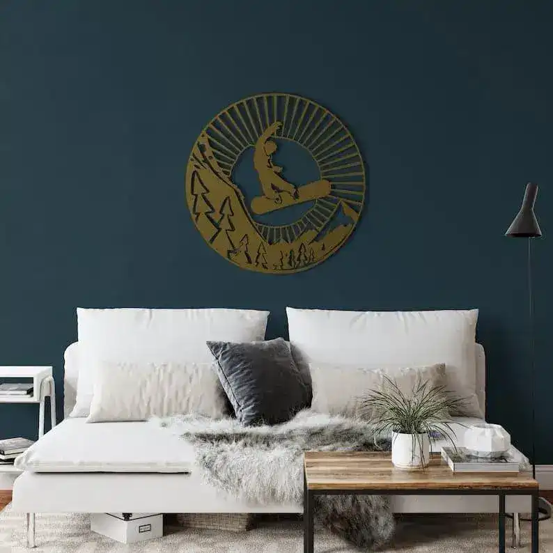 Snowboarder Metal Wall Decor - Image 4