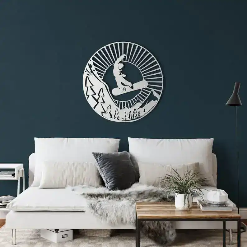 Snowboarder Metal Wall Decor - Image 6