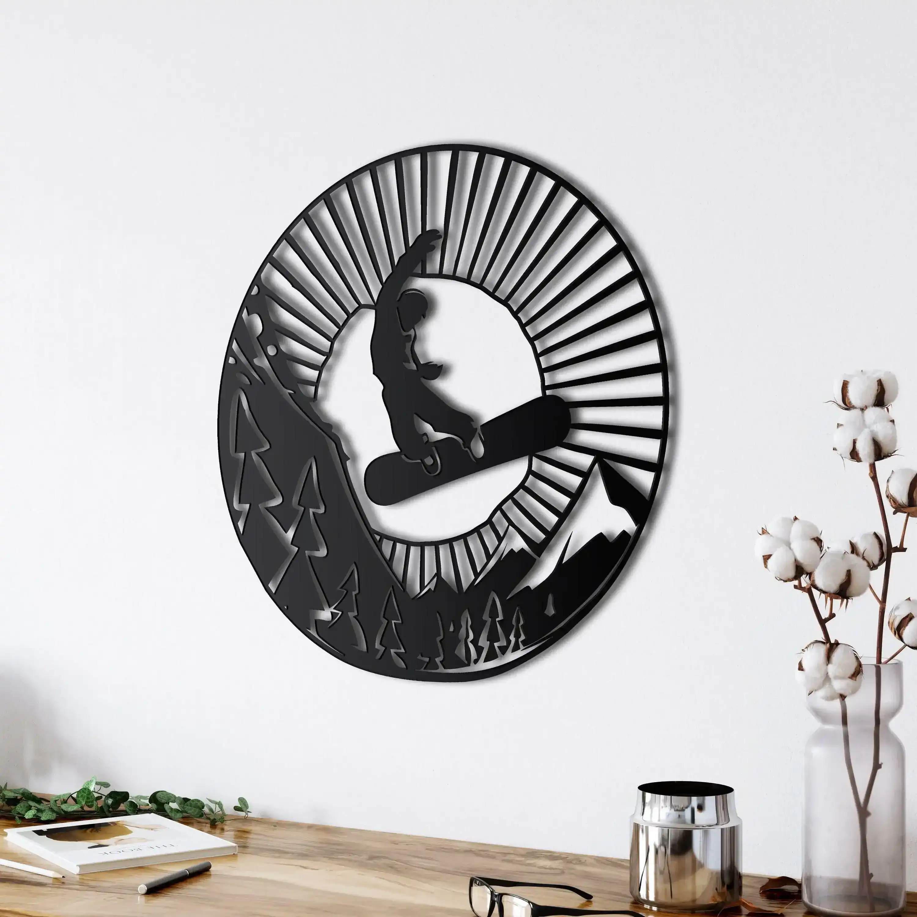 Snowboarder Metal Wall Decor - Image 7