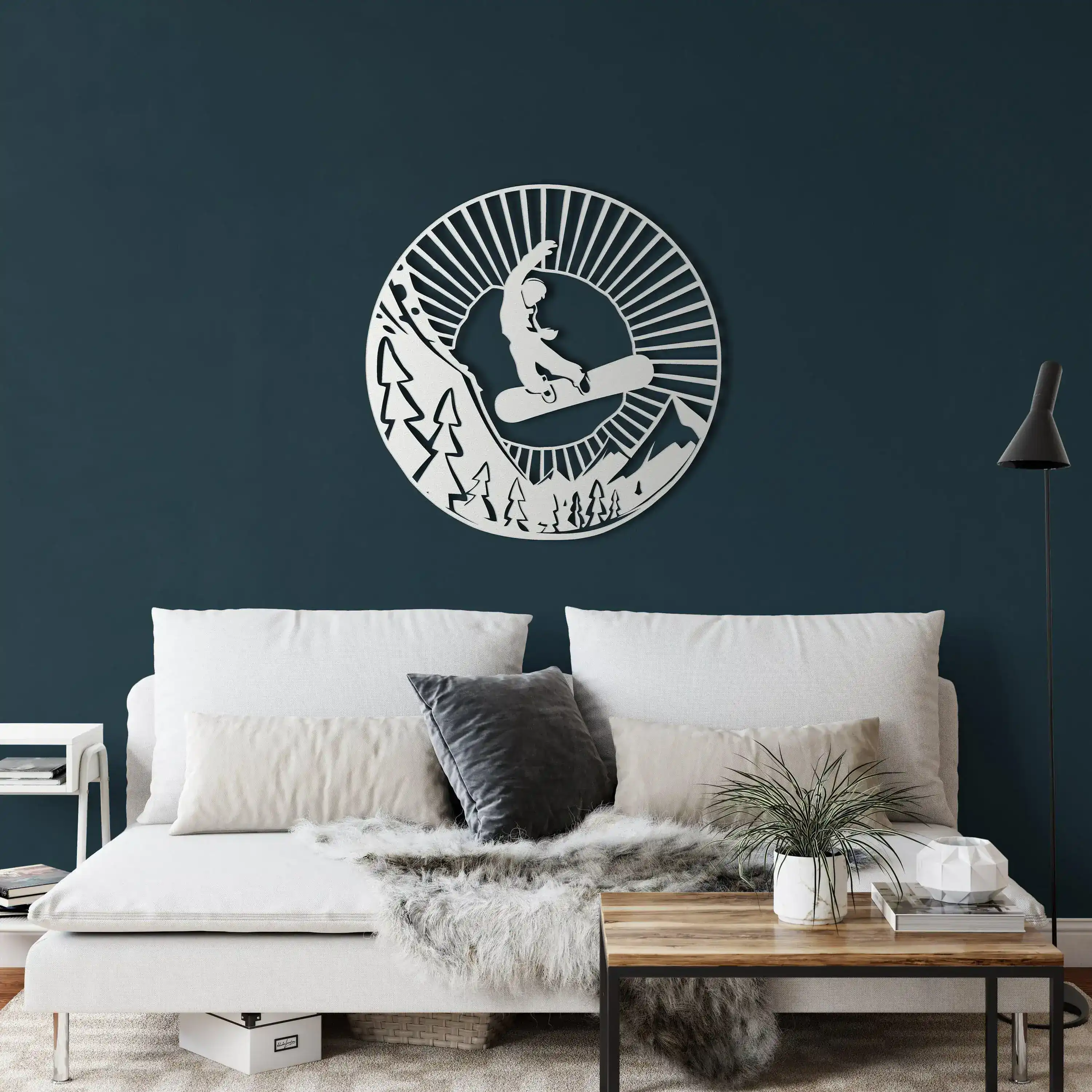 Snowboarder Metal Wall Decor - Image 8