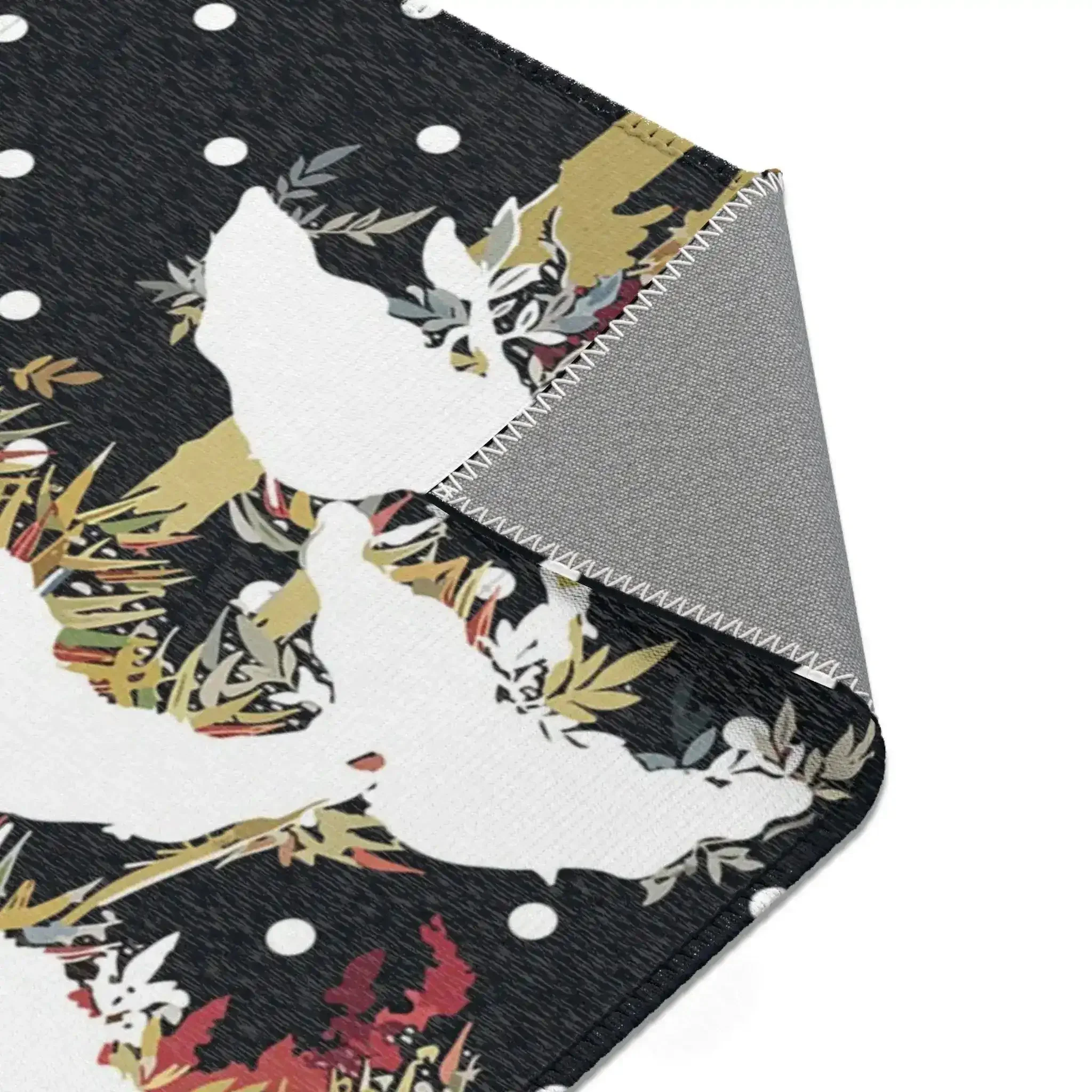 Snowy Bamboo Grove Accent Rug - Image 8