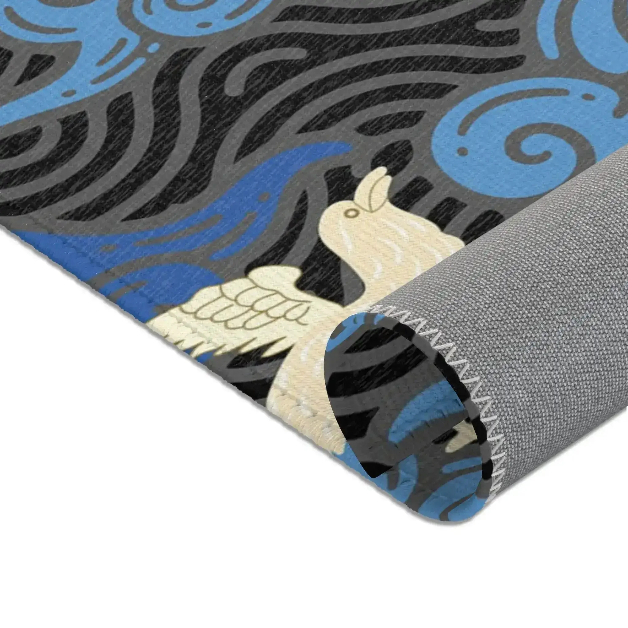 Soaring Phoenixes in Stormy Sky Accent Rug - Image 4