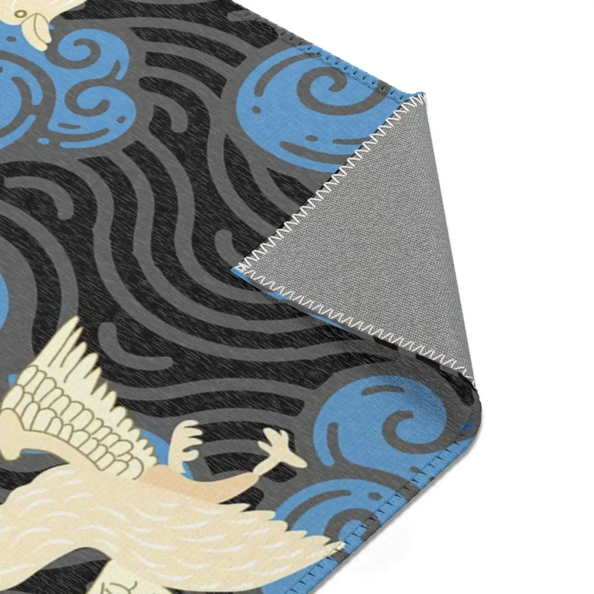 Soaring Phoenixes in Stormy Sky Accent Rug - Image 8