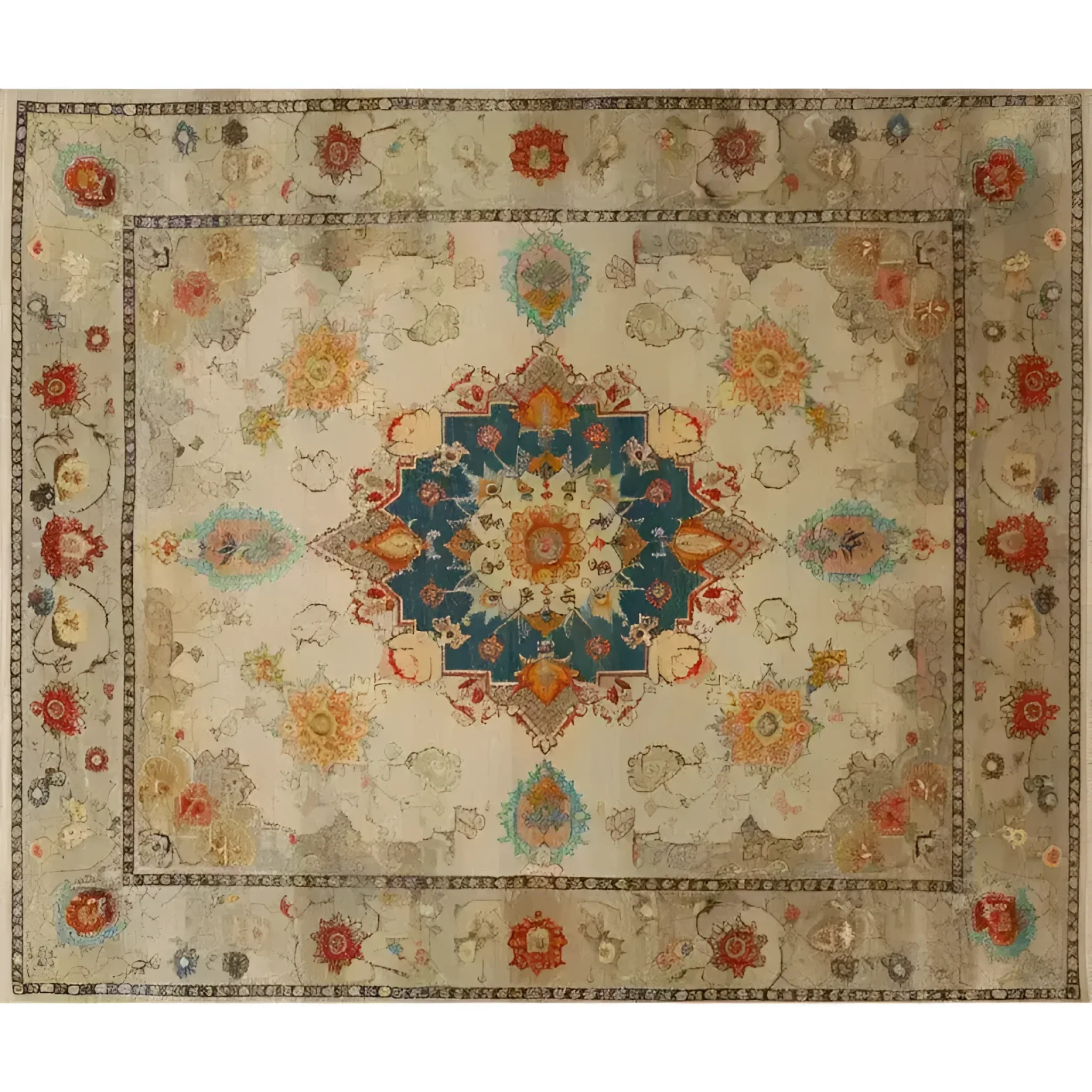 Soft Floral Harmony Hand Knotted Area Rug - Image 3