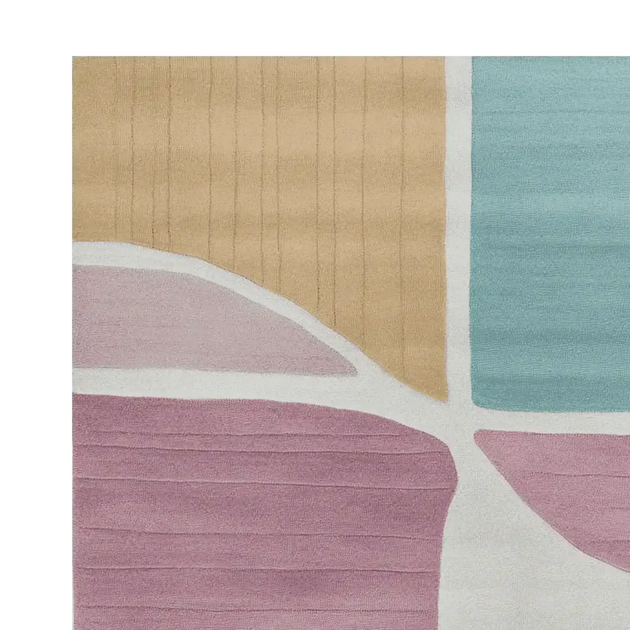 Soft Grid Flow Hand Tufted Rug - Image 4