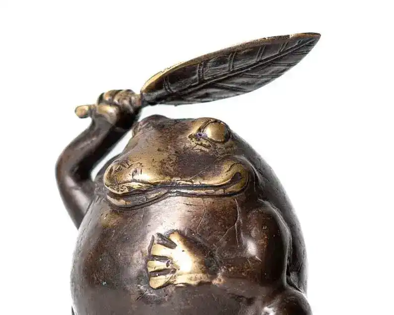 Solid Brass Frog Figurine - Image 5
