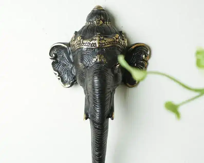 Solid Brass Ganesha Door Handle - Image 5