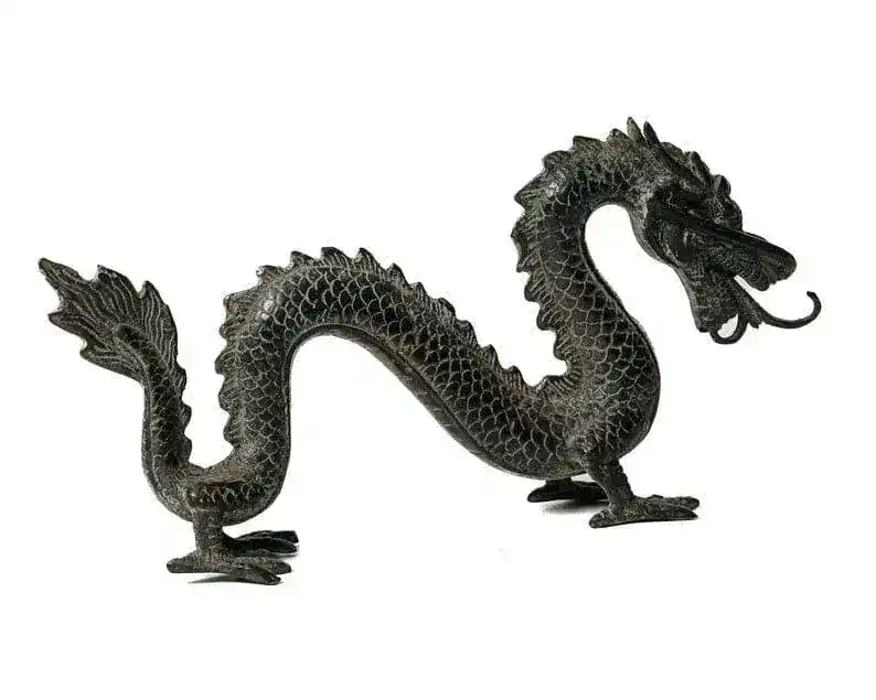 Solid Brass Majestic Dragon Sculpture - Image 7