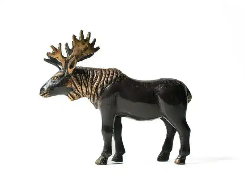 Solid Brass Miniature Reindeer Figurine - Image 6