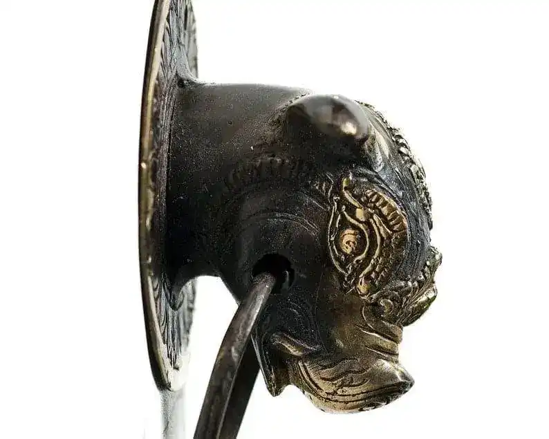 Solid Brass Royal Pig Door Knocker - Image 2