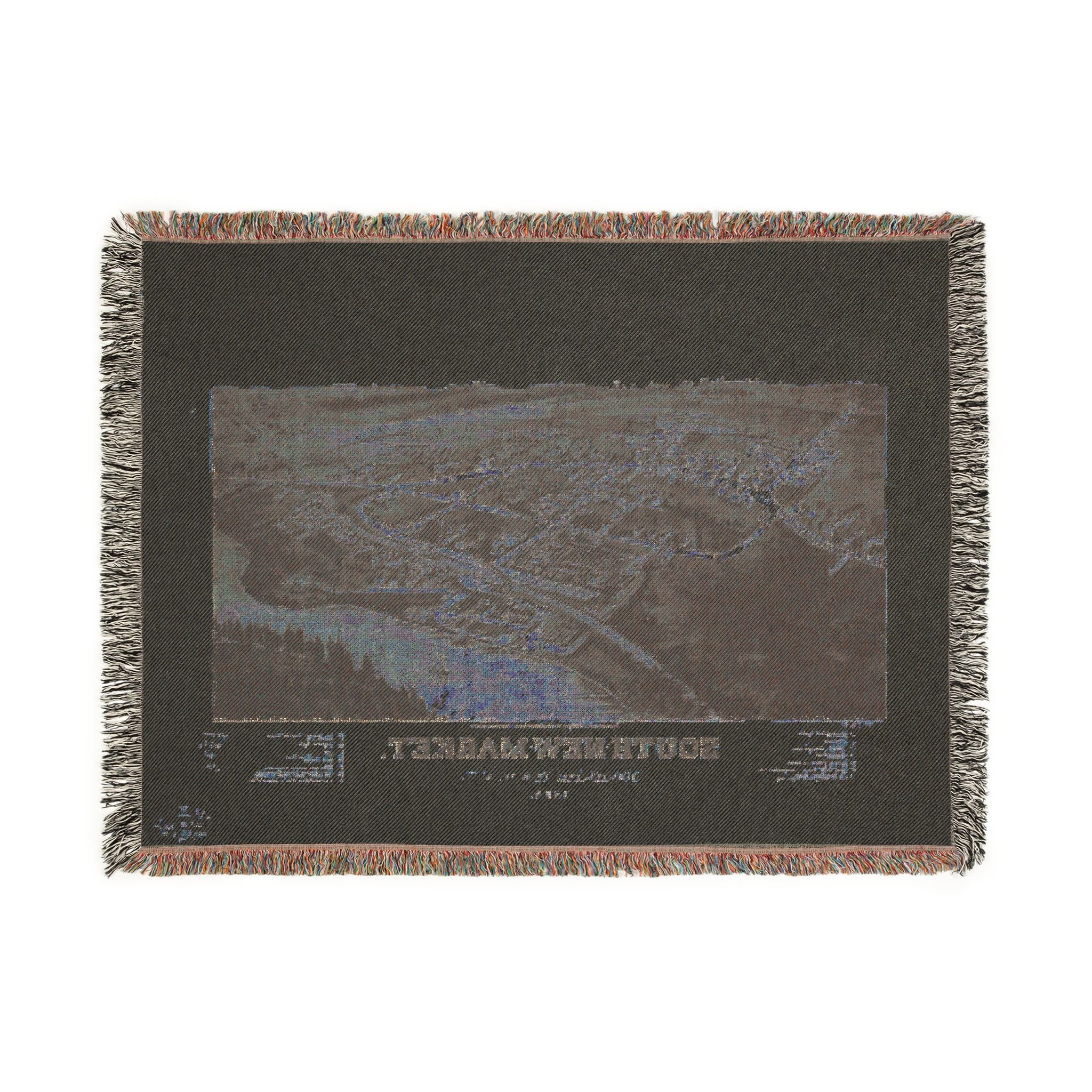 South-New-Market, Rockingham County, N.H. 1884 Woven Throw Blanket - Image 7