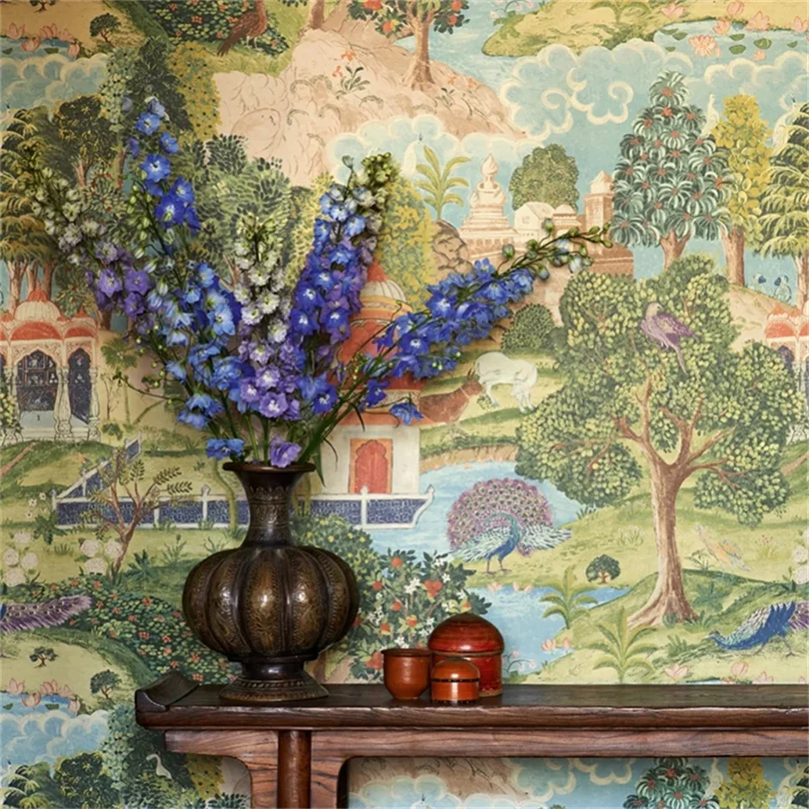 Southeast Asian Peacock Paradise Mural - Image 5