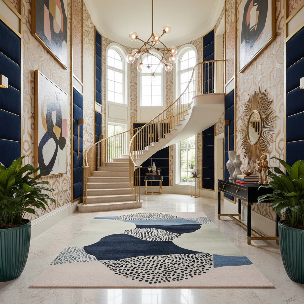Speckled Terrain Drift Hand Tufted Rug - Image 2
