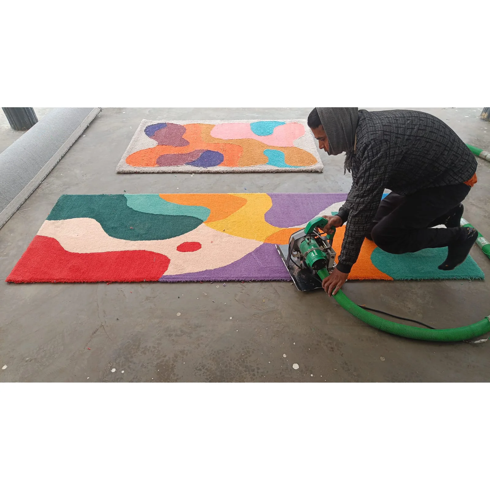 Spectrum Shapes Hand Tufted Rug Runner - Image 9