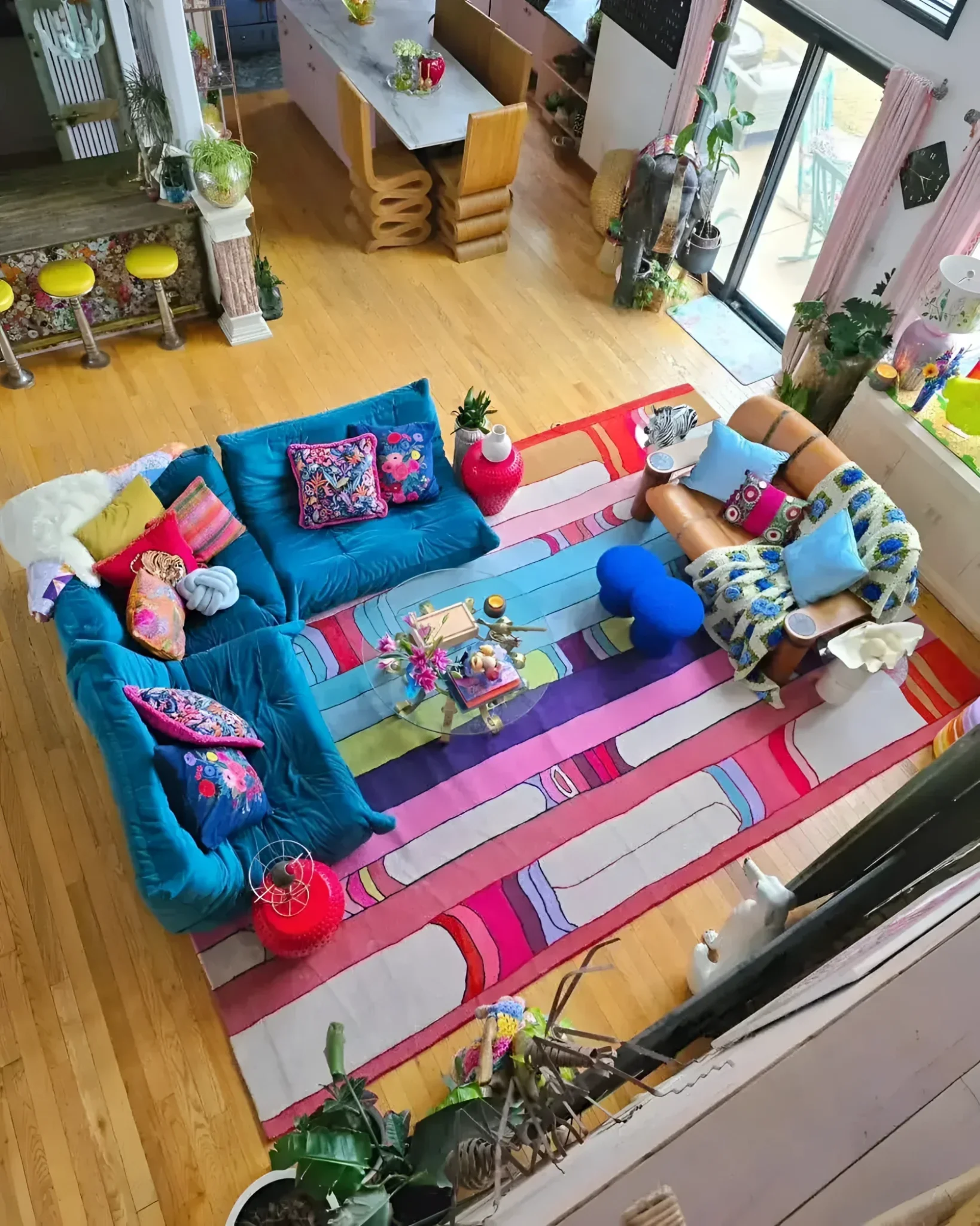 Spectrum Stripe Hand Tufted Rug - Image 3