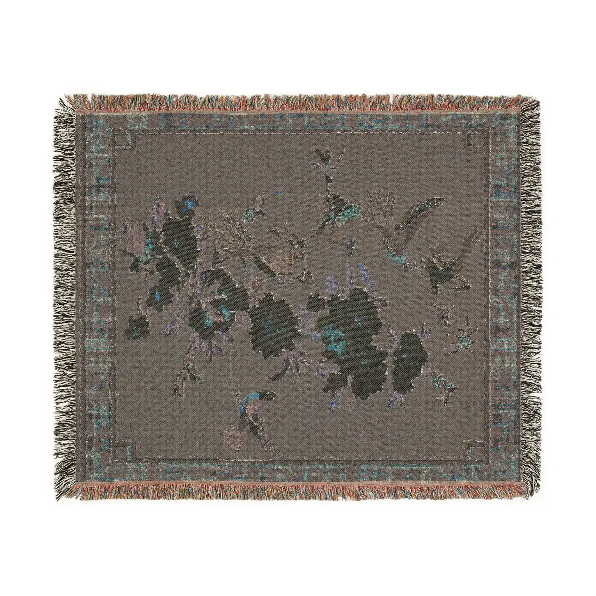 Spring Aviary Blossom Woven Blanket - Image 5