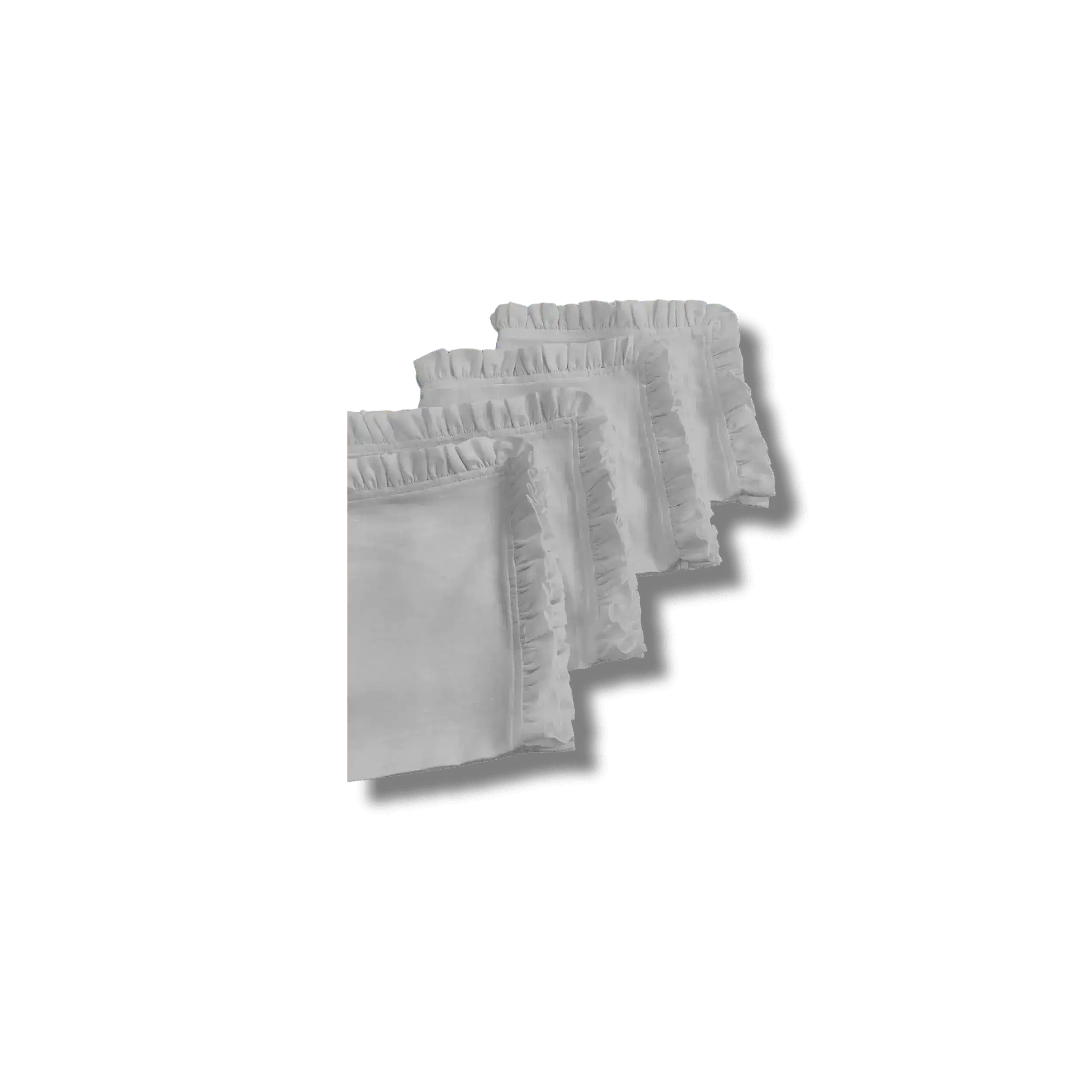 Square Linen Ruffle Napkins - Image 10