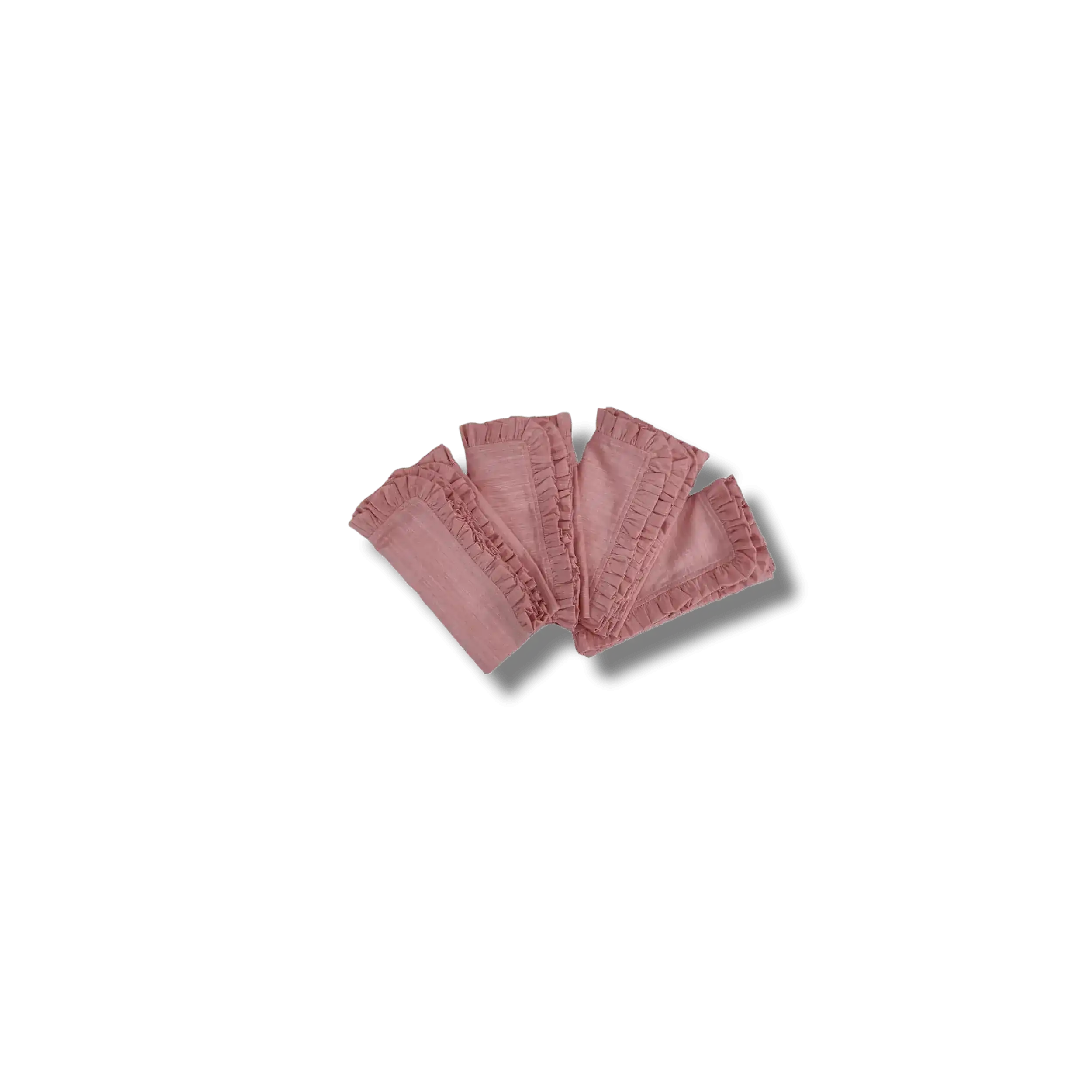 Square Linen Ruffle Napkins - Image 6