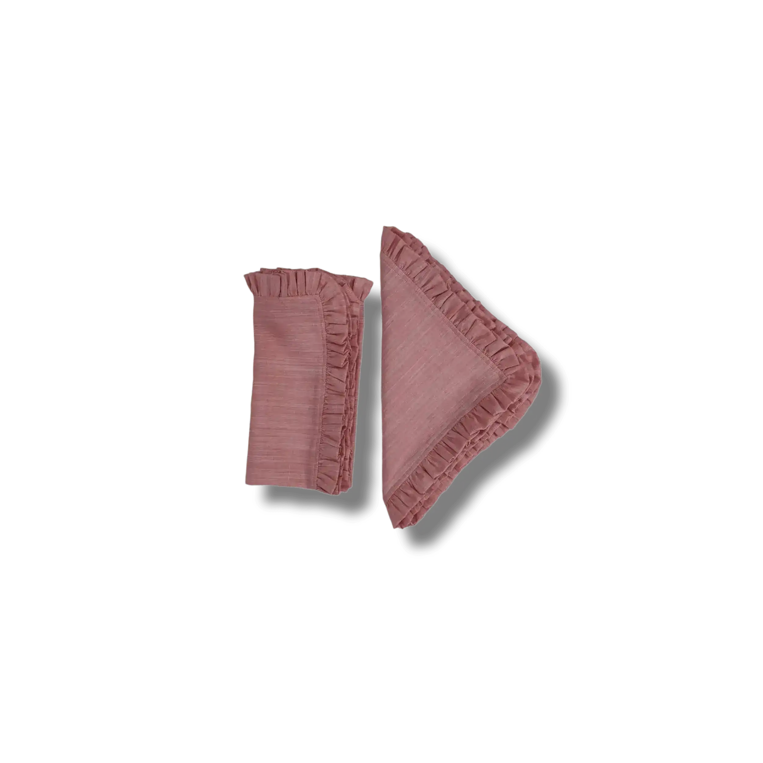 Square Linen Ruffle Napkins - Image 7