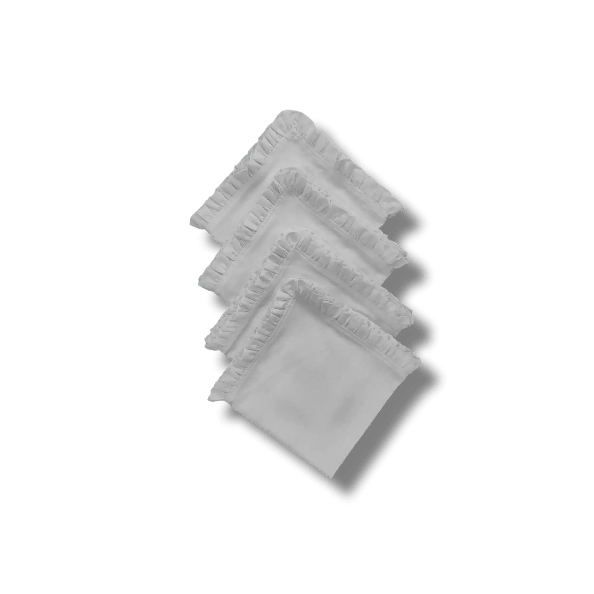 Square Linen Ruffle Napkins - Image 8