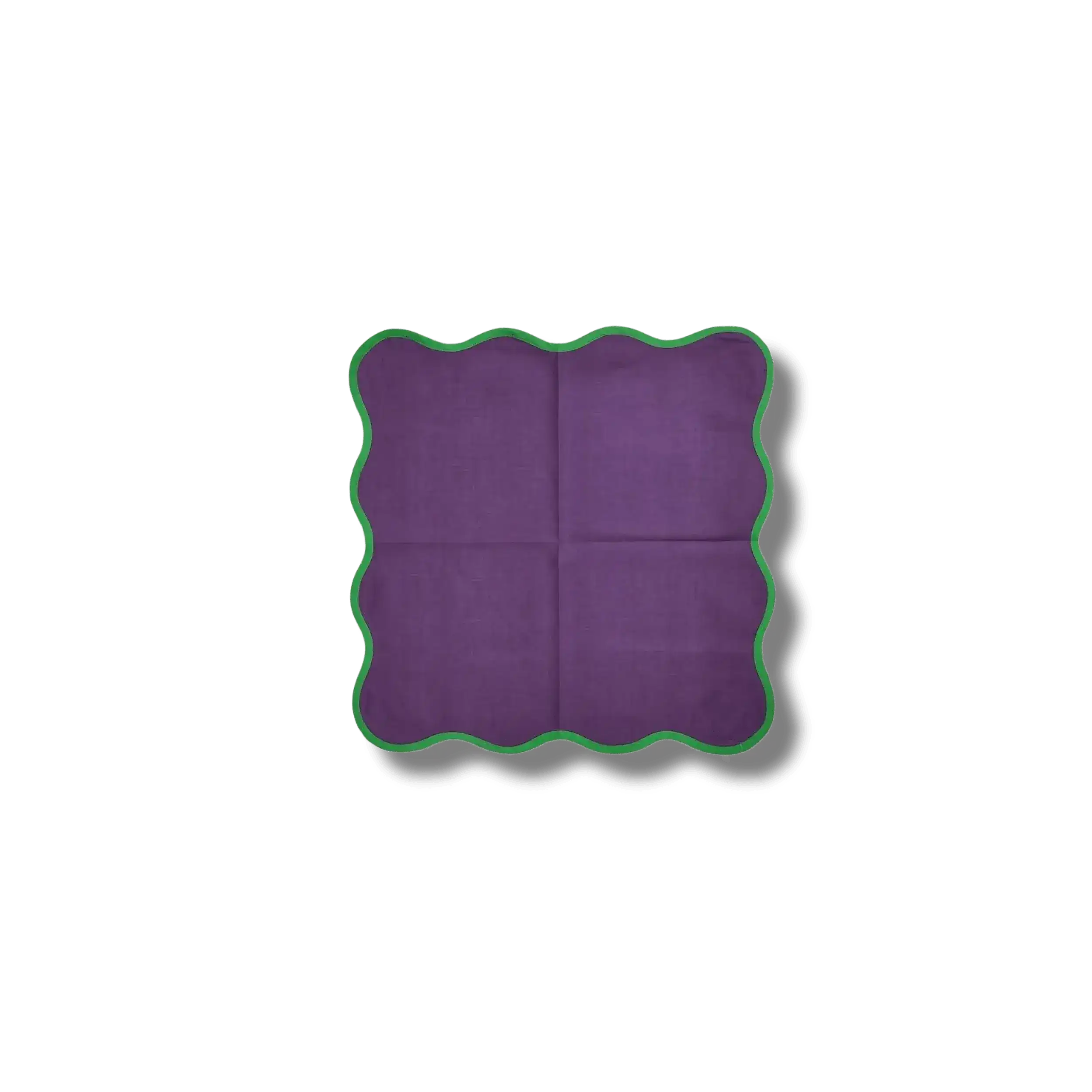 Square Scalloped Cotton Napkins - Image 7