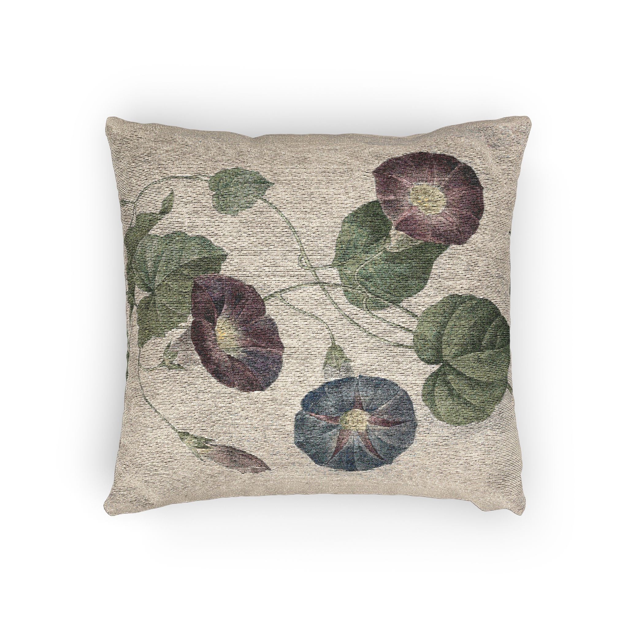 star-glory-morning-glory-p-j-redoute | Woven Pillow - Image 4
