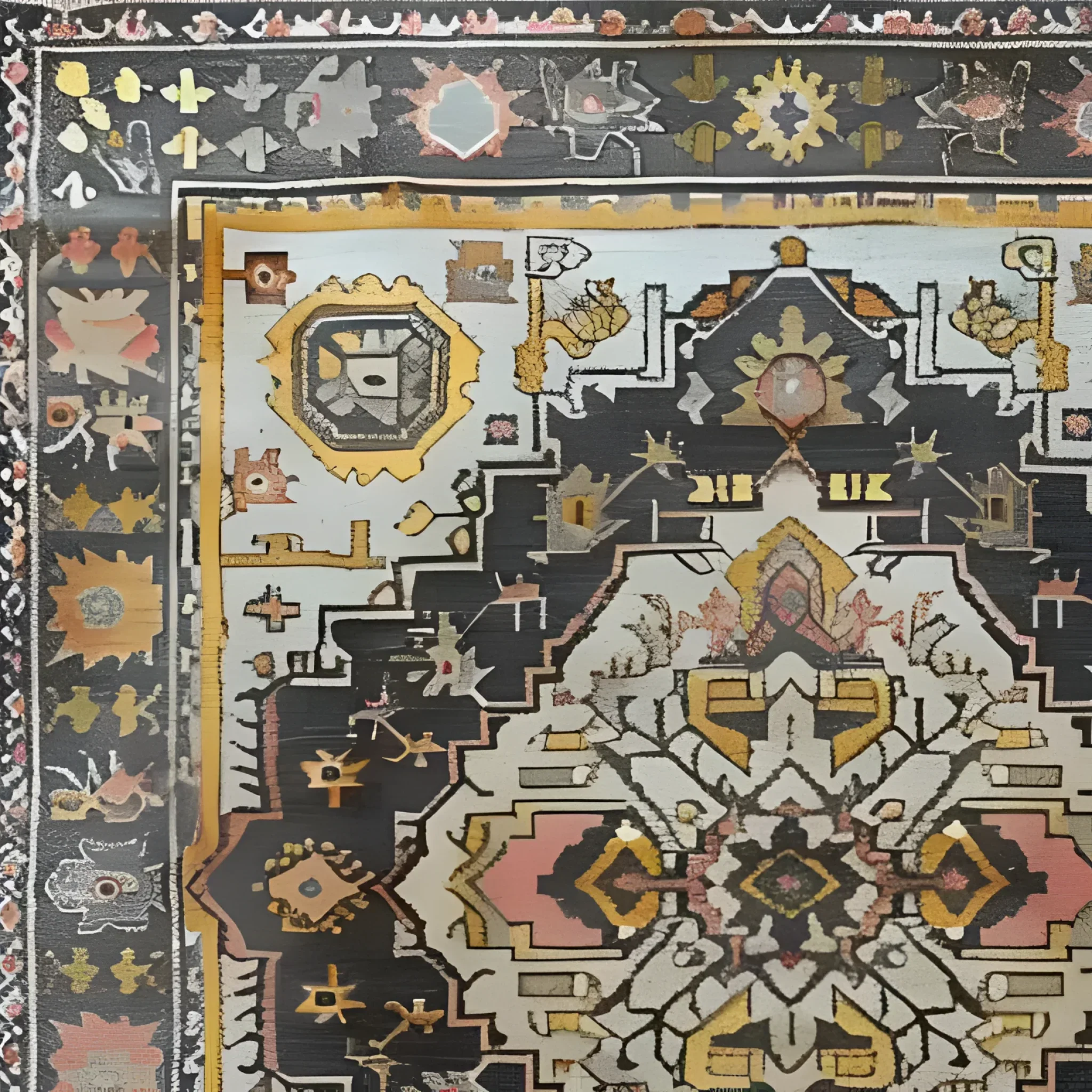 Stellar Mosaic Hand Knotted Area Rug - Image 6