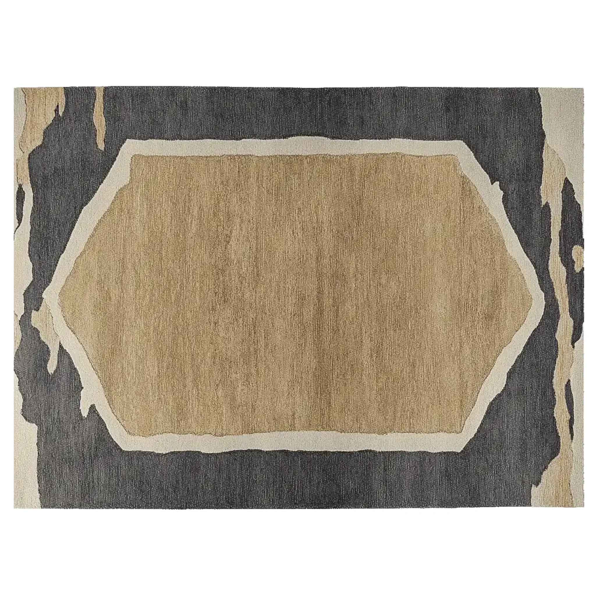 Stone Dune Border Hand Tufted Rug - Image 3
