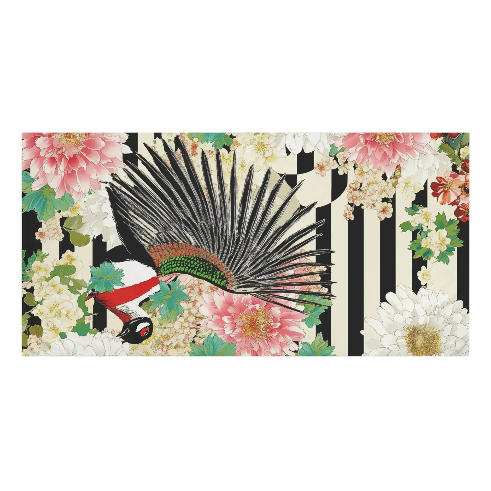 Striped Garden Bird Bath Towel - Image 3