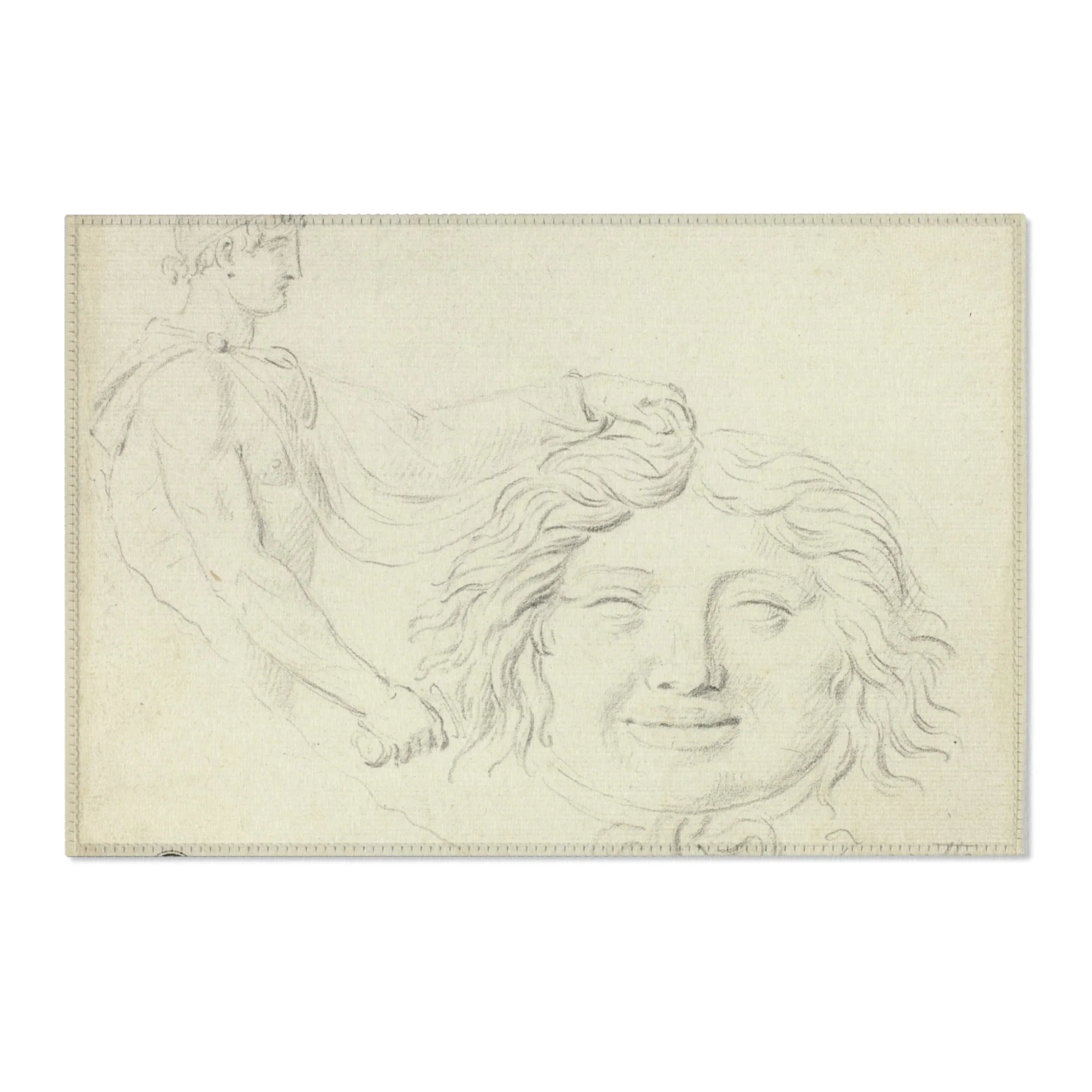 Style of Jacques Louis David - Perseus and the Gorgon's Head | Area Rug - Image 4