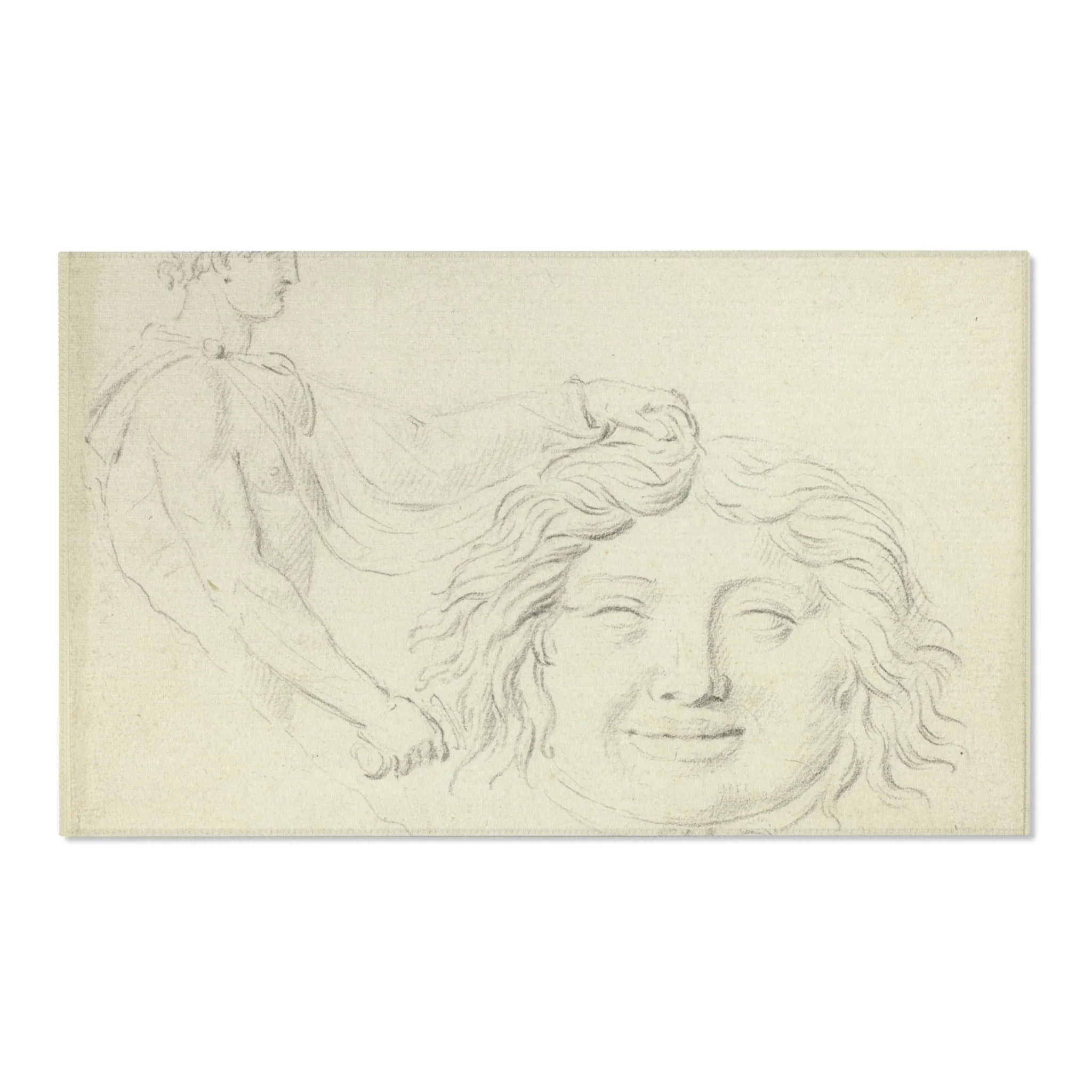 Style of Jacques Louis David - Perseus and the Gorgon's Head | Area Rug - Image 5