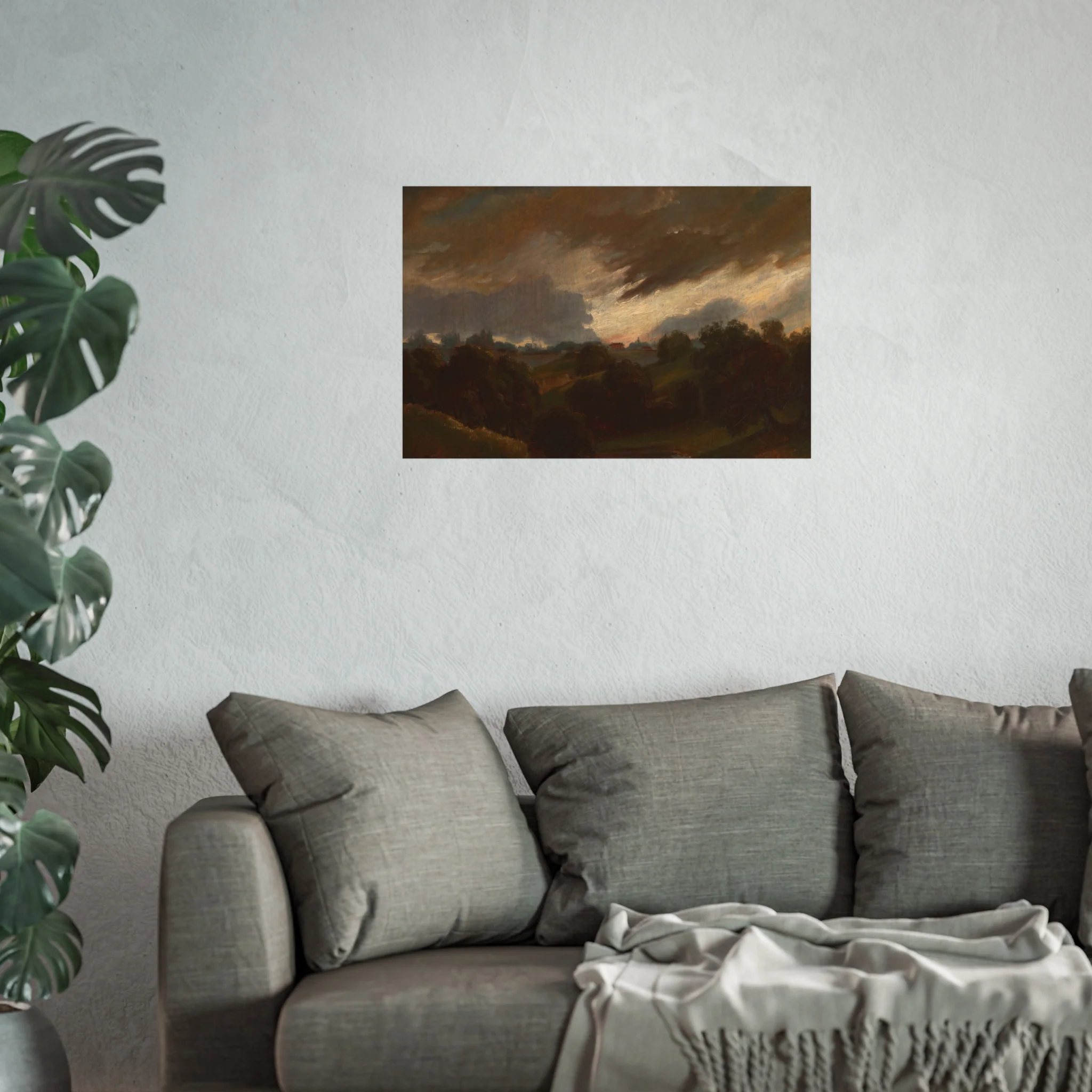 Style of John Constable - Hampstead, Stormy Sky | Fine Art Poster - Image 11