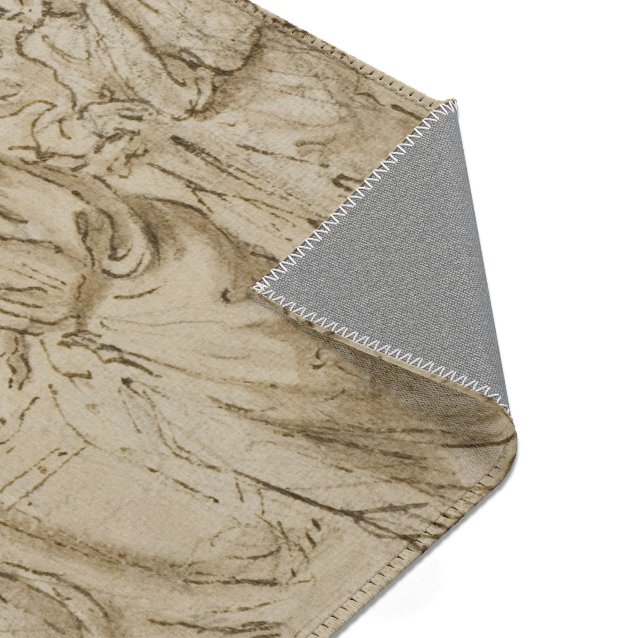 Style of Nicolas Poussin - The Incredulity of Saint Thomas (recto); Sketches of Figures (verso) | Area Rug - Image 15