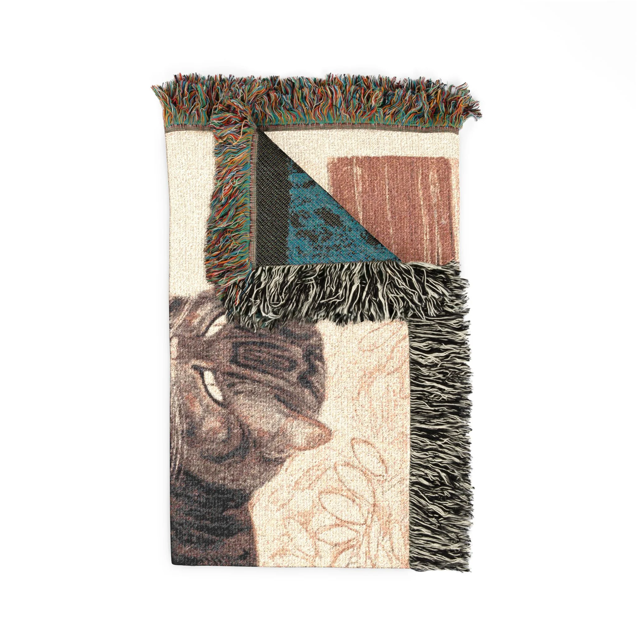summer-cat-on-a-balustrade-steinlen | Woven Tapestry Blanket - Image 5