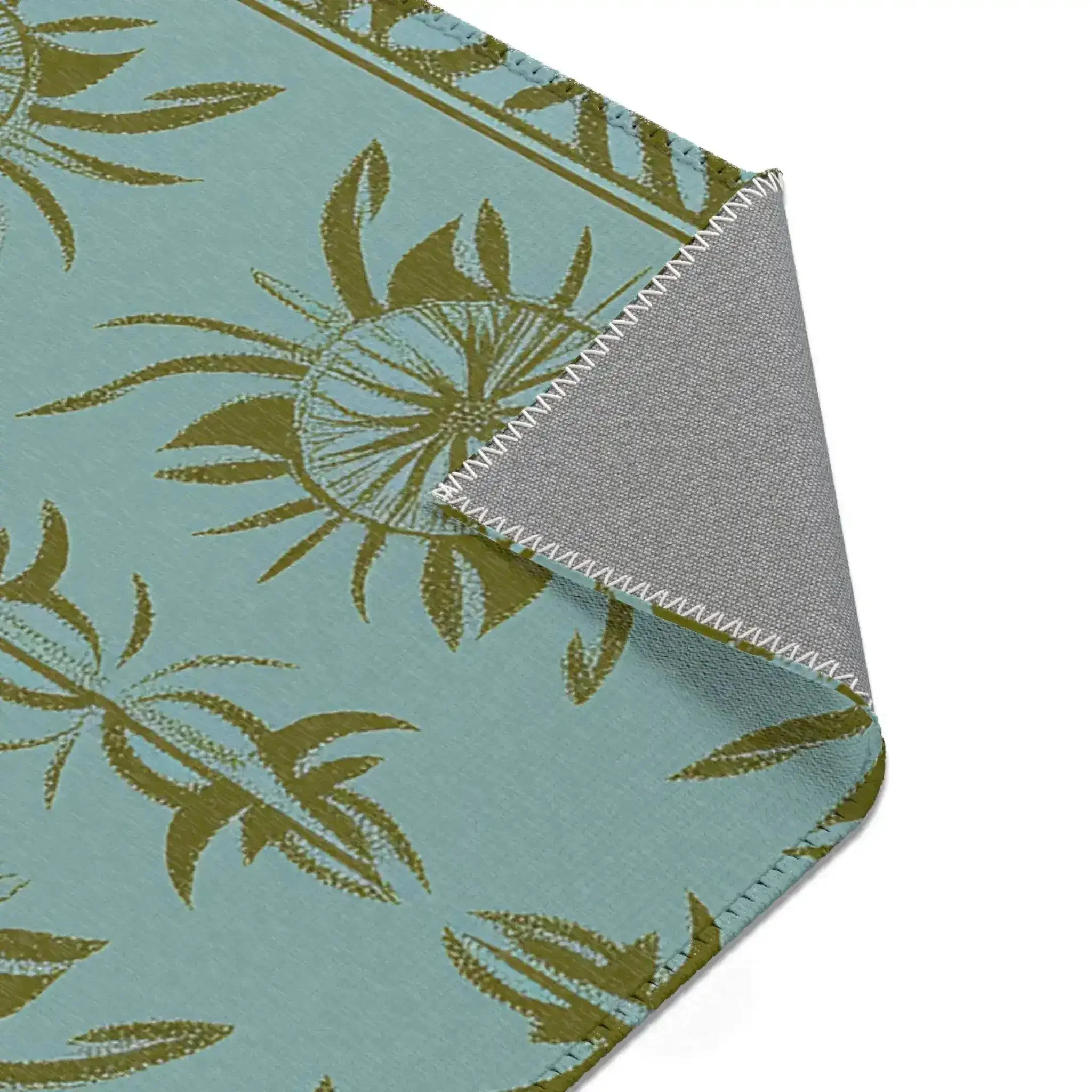 Sunburst Bloom – Geometric Floral Accent Rug - Image 8