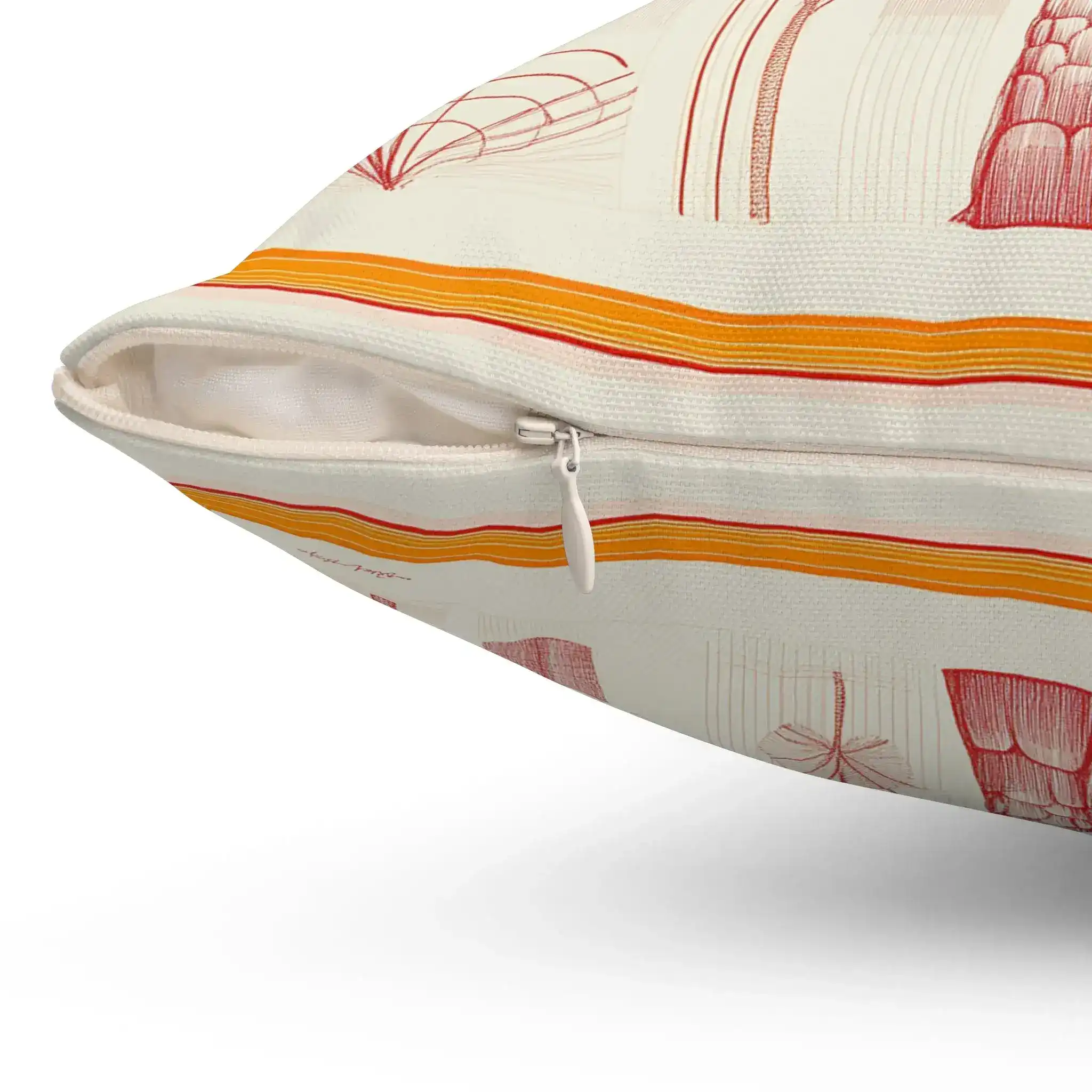 Sunburst Palm Botanical Throw Pillow - Image 3