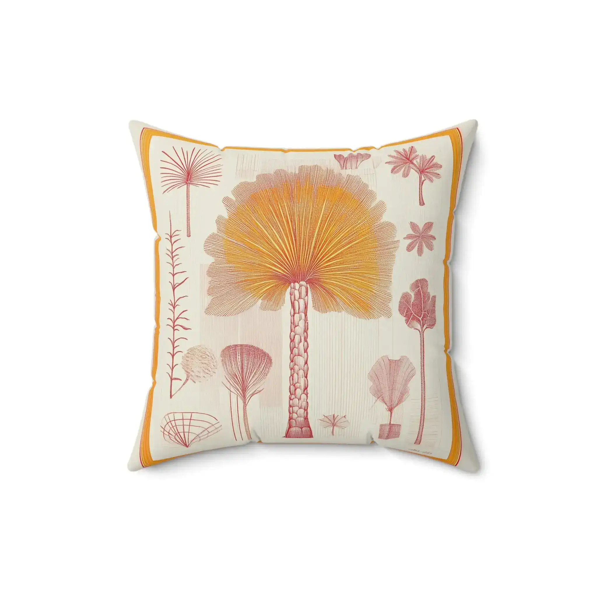 Sunburst Palm Botanical Throw Pillow - Image 4