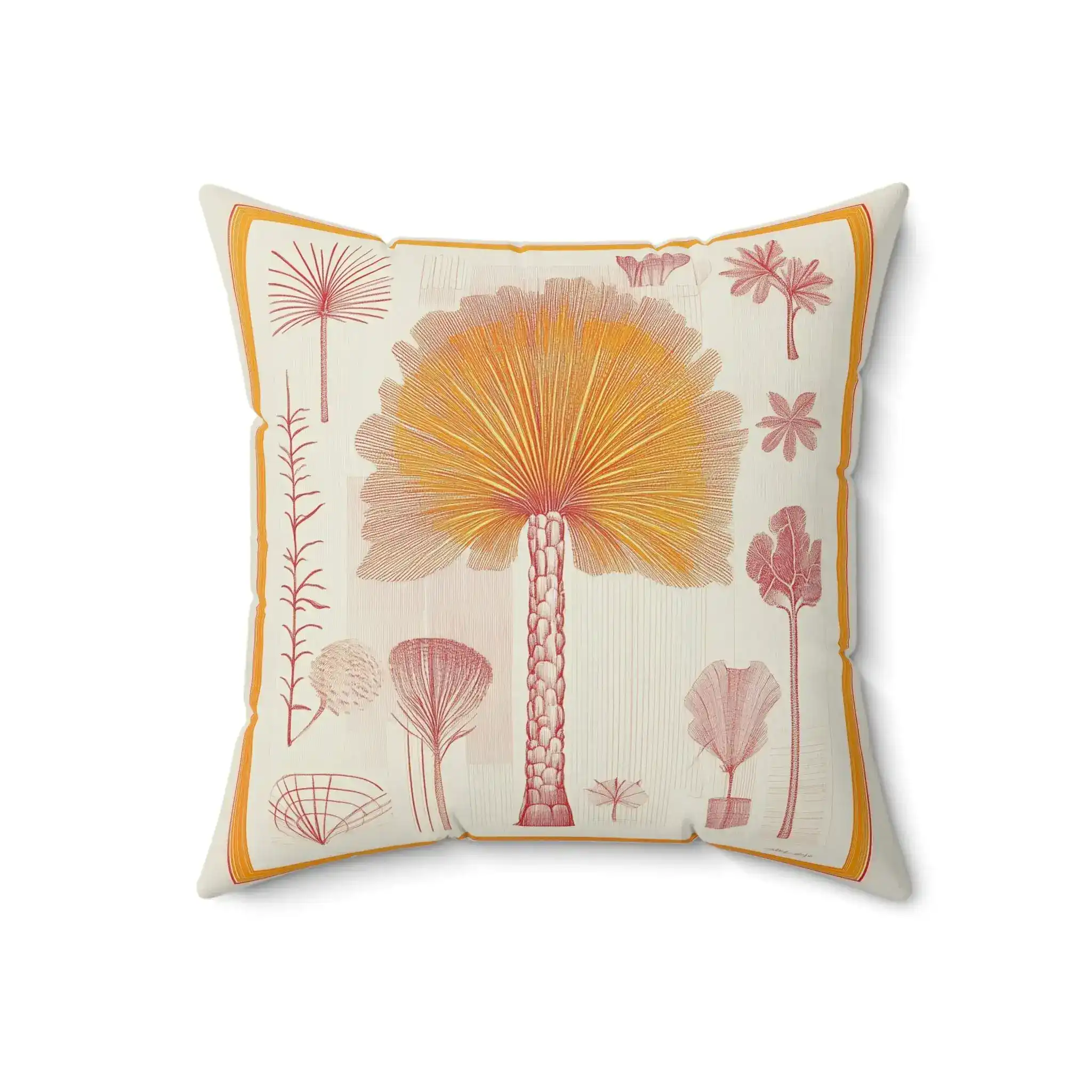 Sunburst Palm Botanical Throw Pillow - Image 5