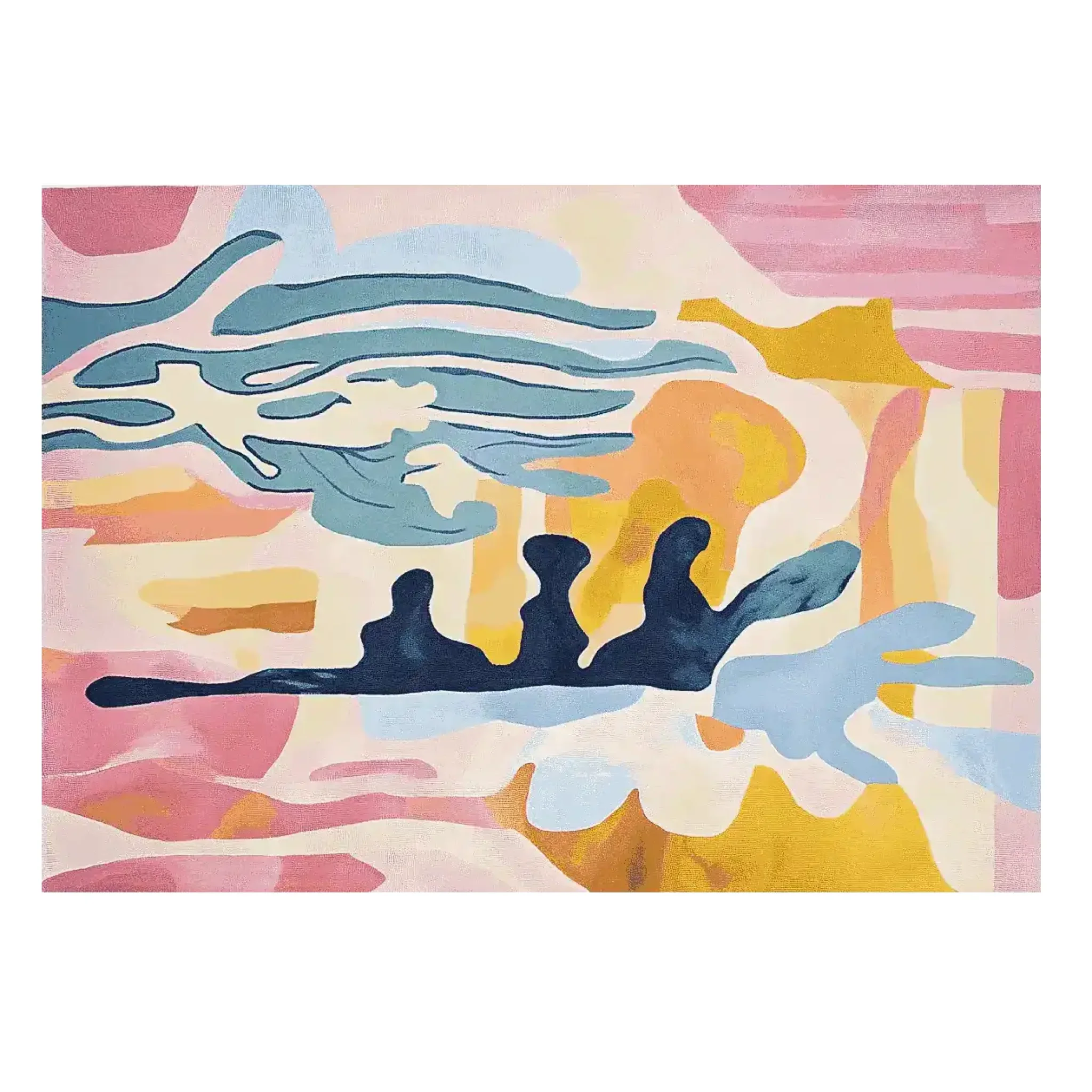 Sunset Stroke Hand Tufted Rug - Image 3