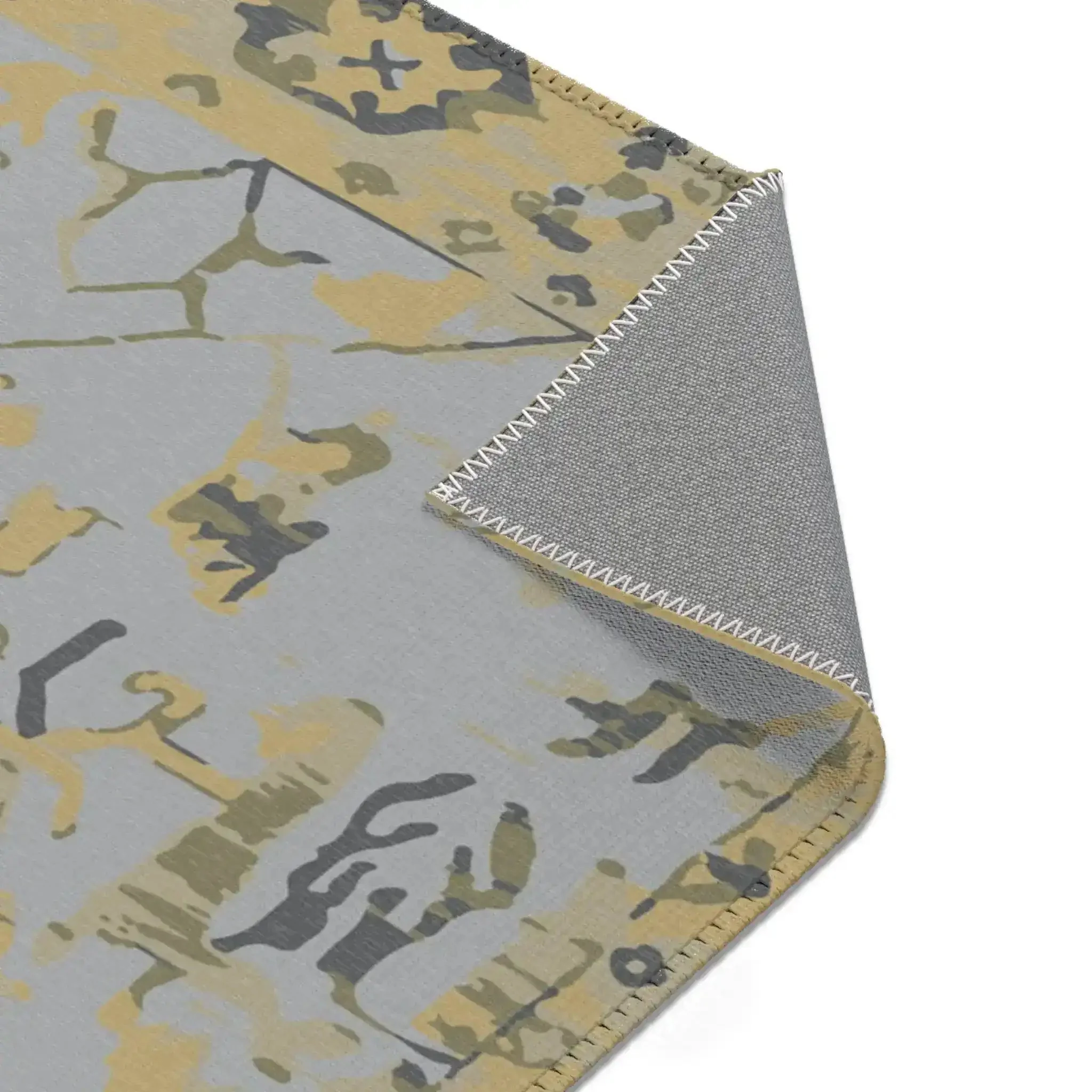 Sunwashed Yellow Tribal Motif Accent Rug - Image 5