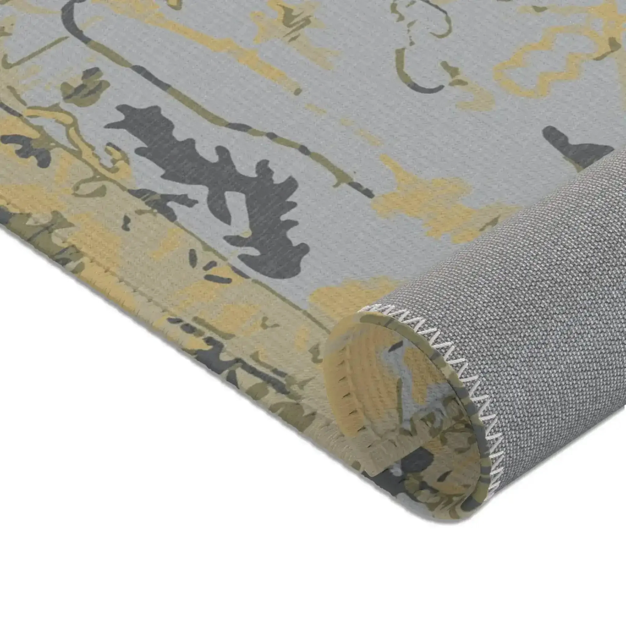 Sunwashed Yellow Tribal Motif Accent Rug - Image 7