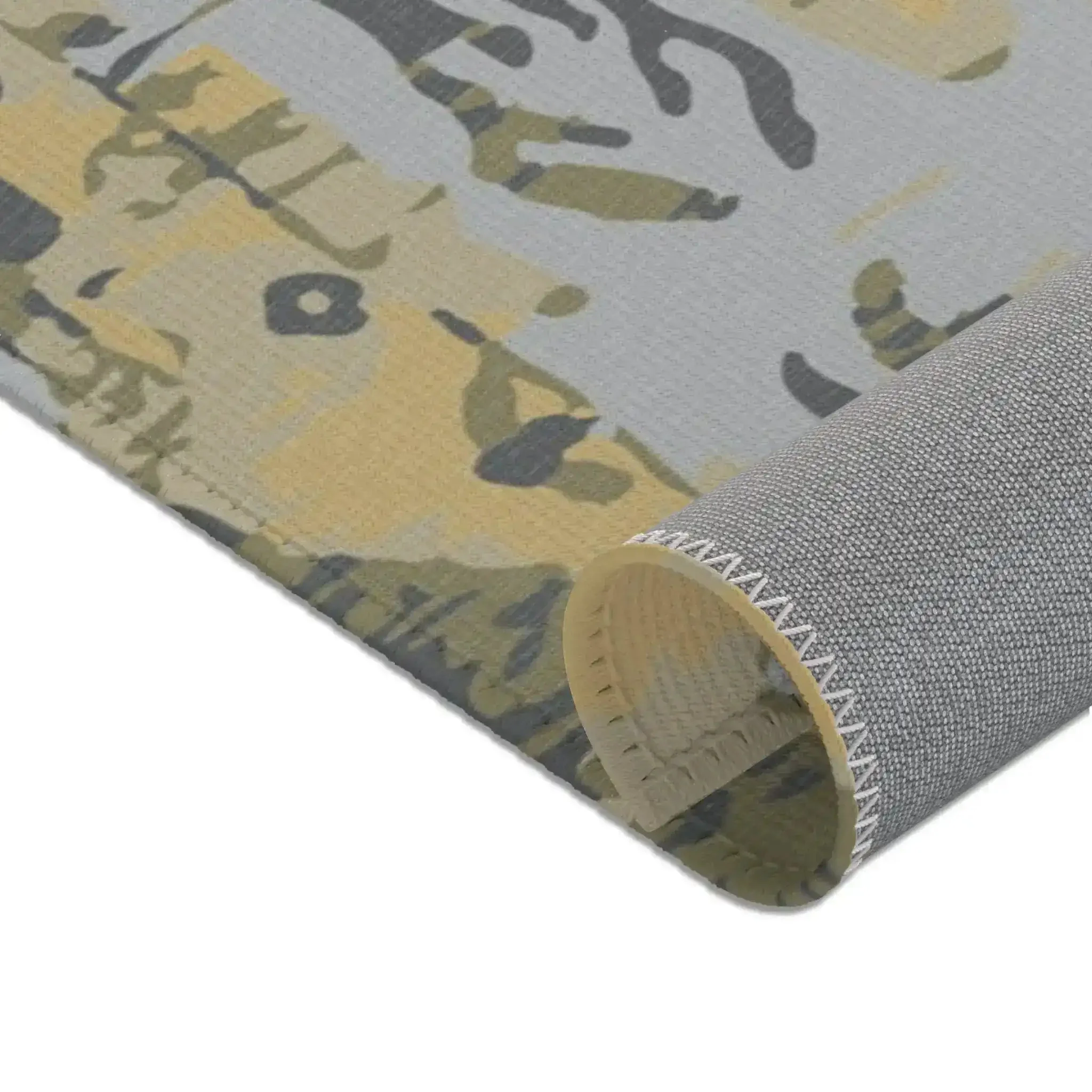 Sunwashed Yellow Tribal Motif Accent Rug - Image 9