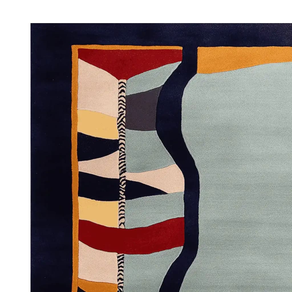 Surreal Pattern Play Hand Tufted Rug - Image 5